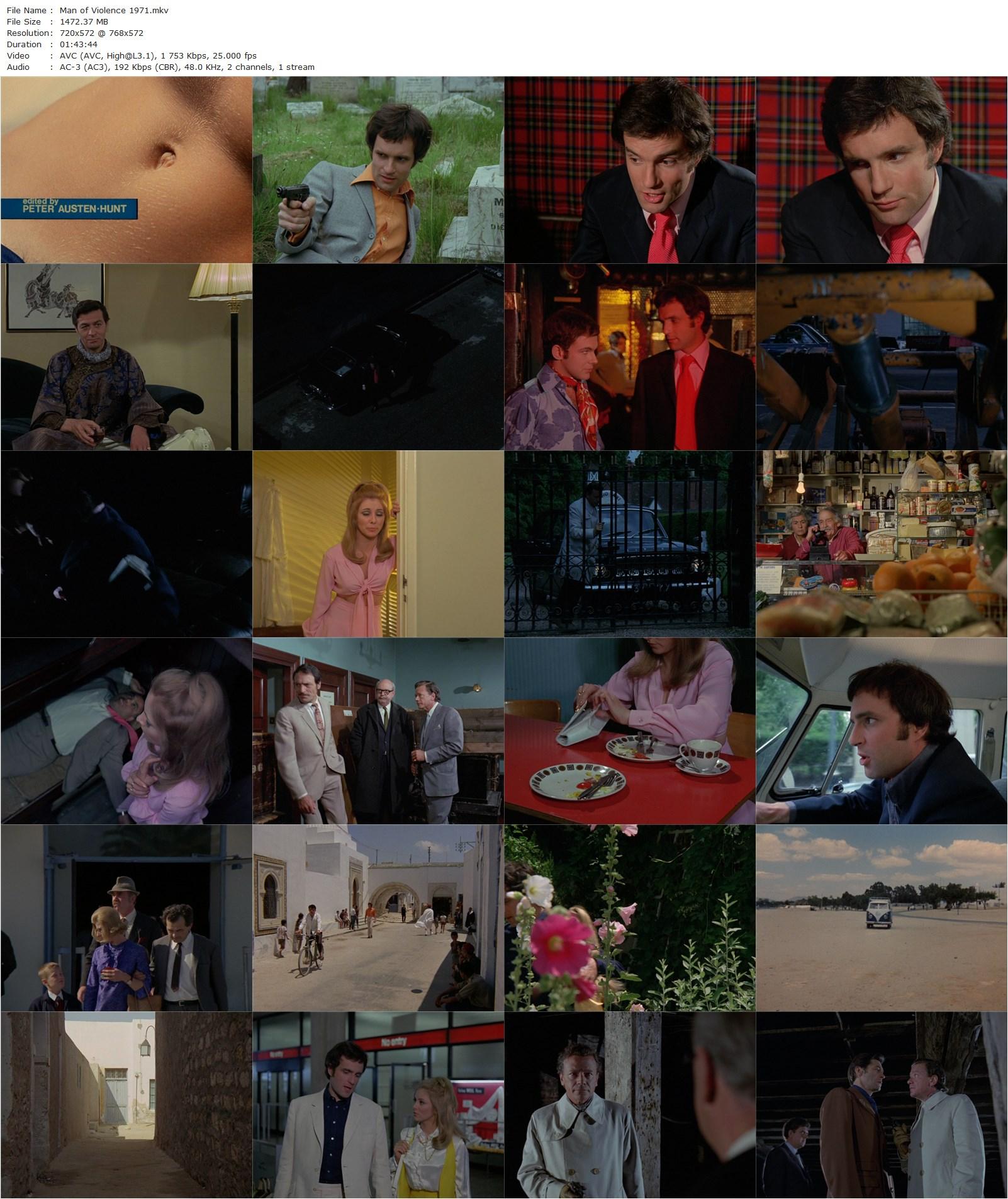 Man of Violence (1970) Pete Walker, Michael Latimer, Luan Peters, Derek Aylward-poster