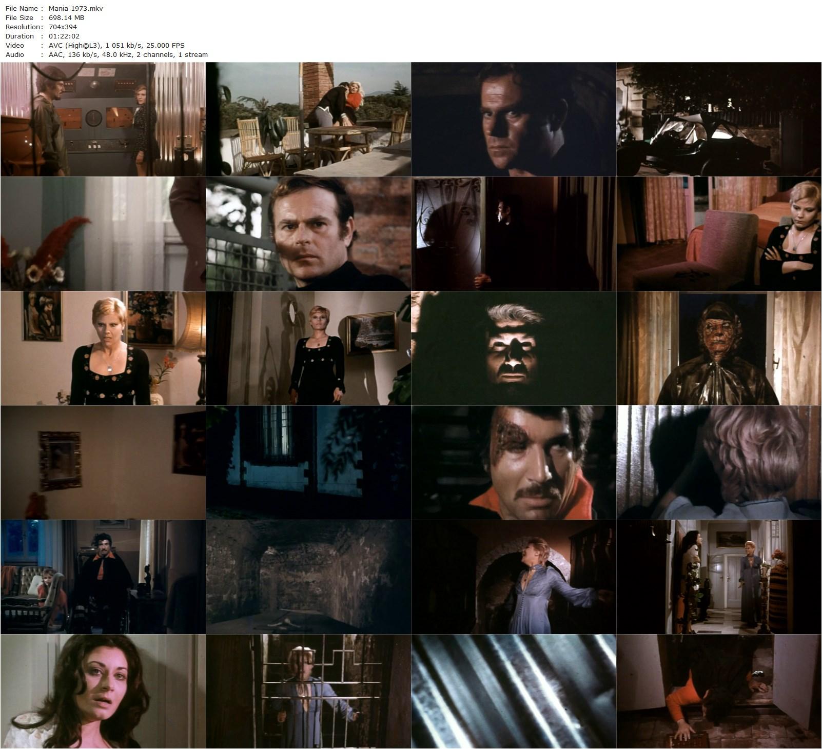 Mania (1974) Renato Polselli, Brad Euston, Ivana Giordan, Isarco Ravaioli-poster