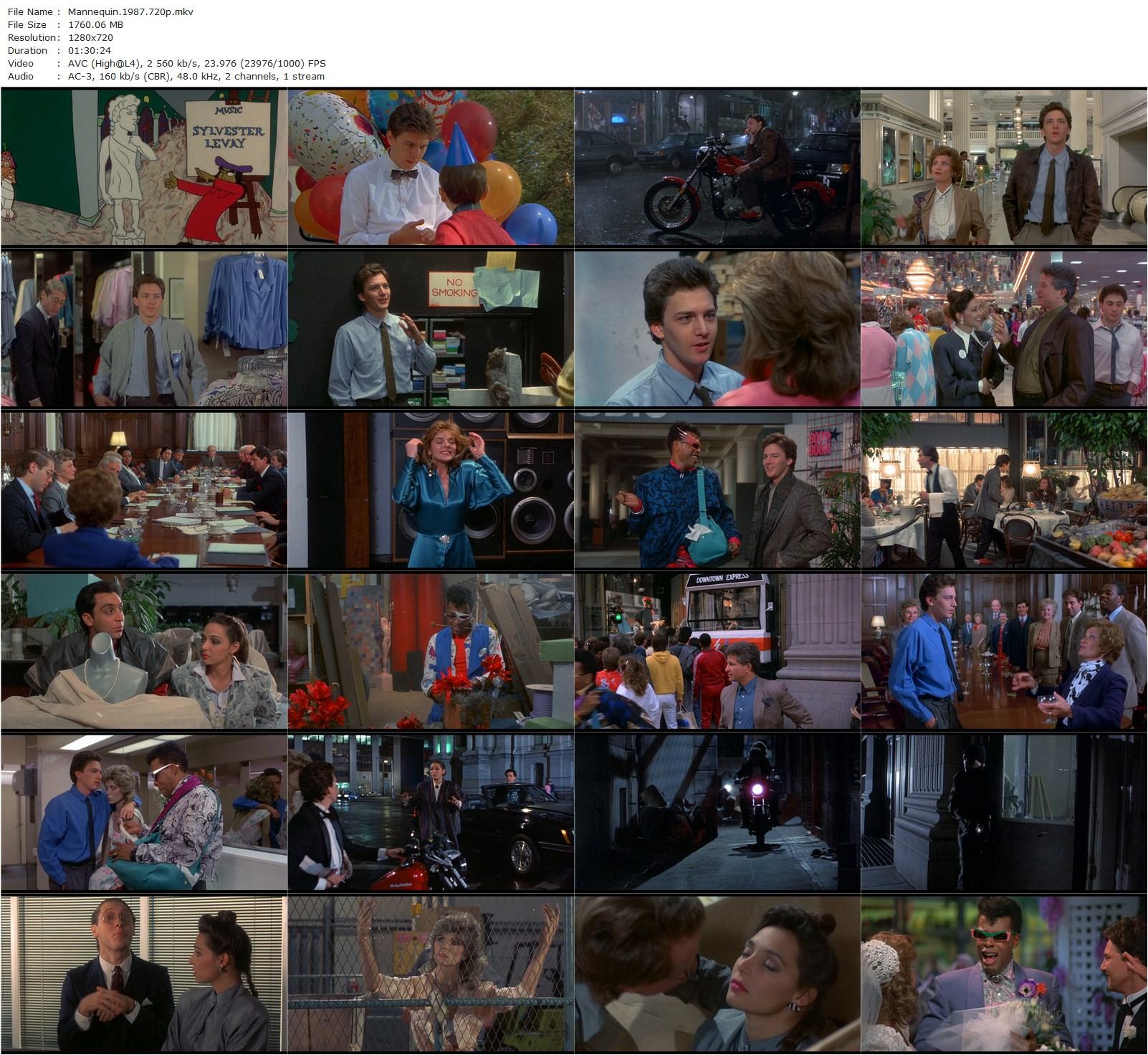 Mannequin (1987) Michael Gottlieb, Andrew McCarthy, Kim Cattrall, Estelle Getty-poster