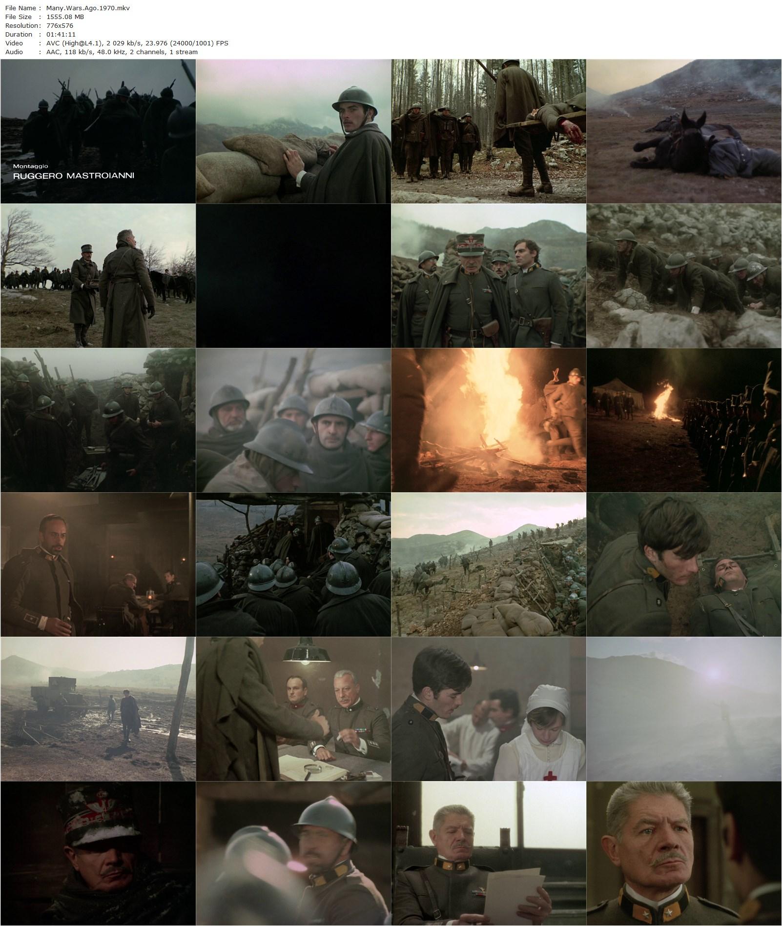 Many Wars Ago AKA Uomini contro (1970) Francesco Rosi, Mark Frechette, Alain Cuny, Gian Maria Volontè-poster