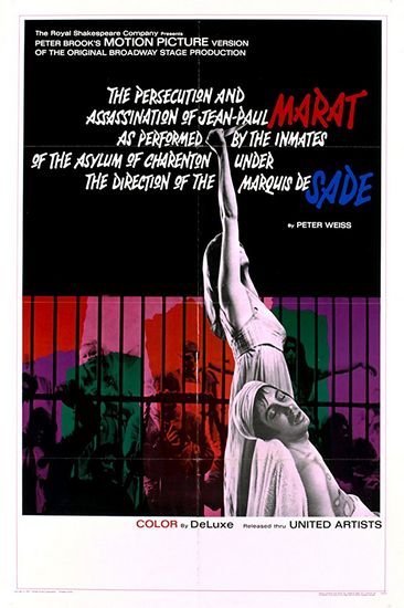 Marat/Sade (1967) Peter Brook, Patrick Magee, Clifford Rose, Glenda Jackson, Drama, History, Music