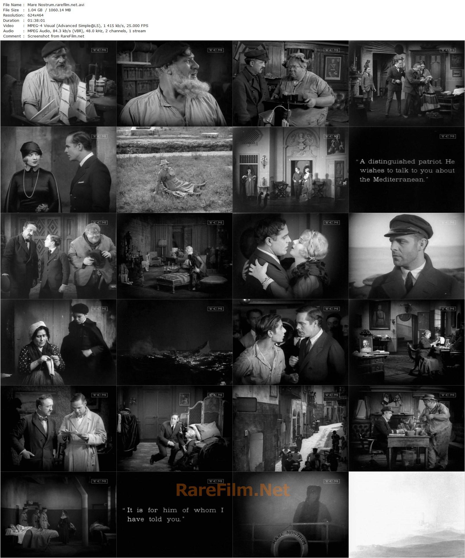 Mare Nostrum (1926) Rex Ingram, Apollon Uni, Álex Nova, Kada-Abd-el-Kader-poster