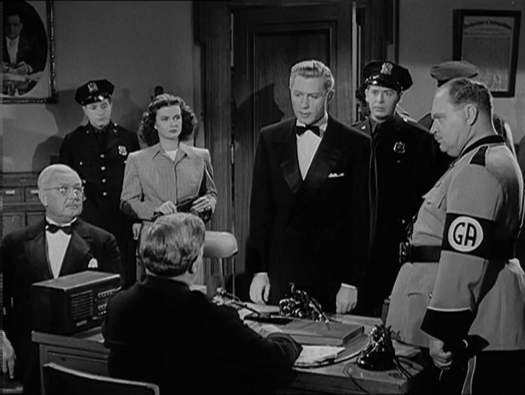 Margin for Error (1943) Otto Preminger, Joan Bennett, Milton Berle, Comedy, Drama, War-poster