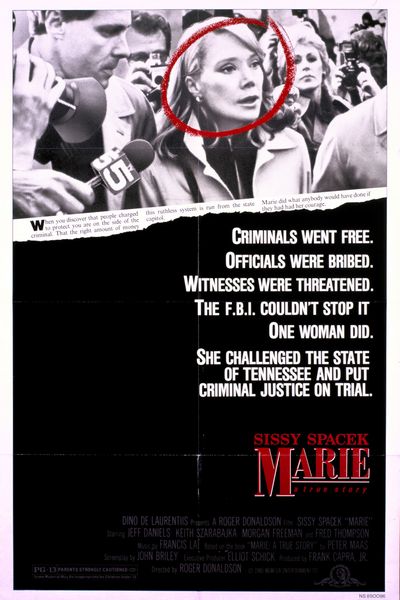 Marie (1985) Roger Donaldson, Sissy Spacek, Jeff Daniels, Keith Szarabajka