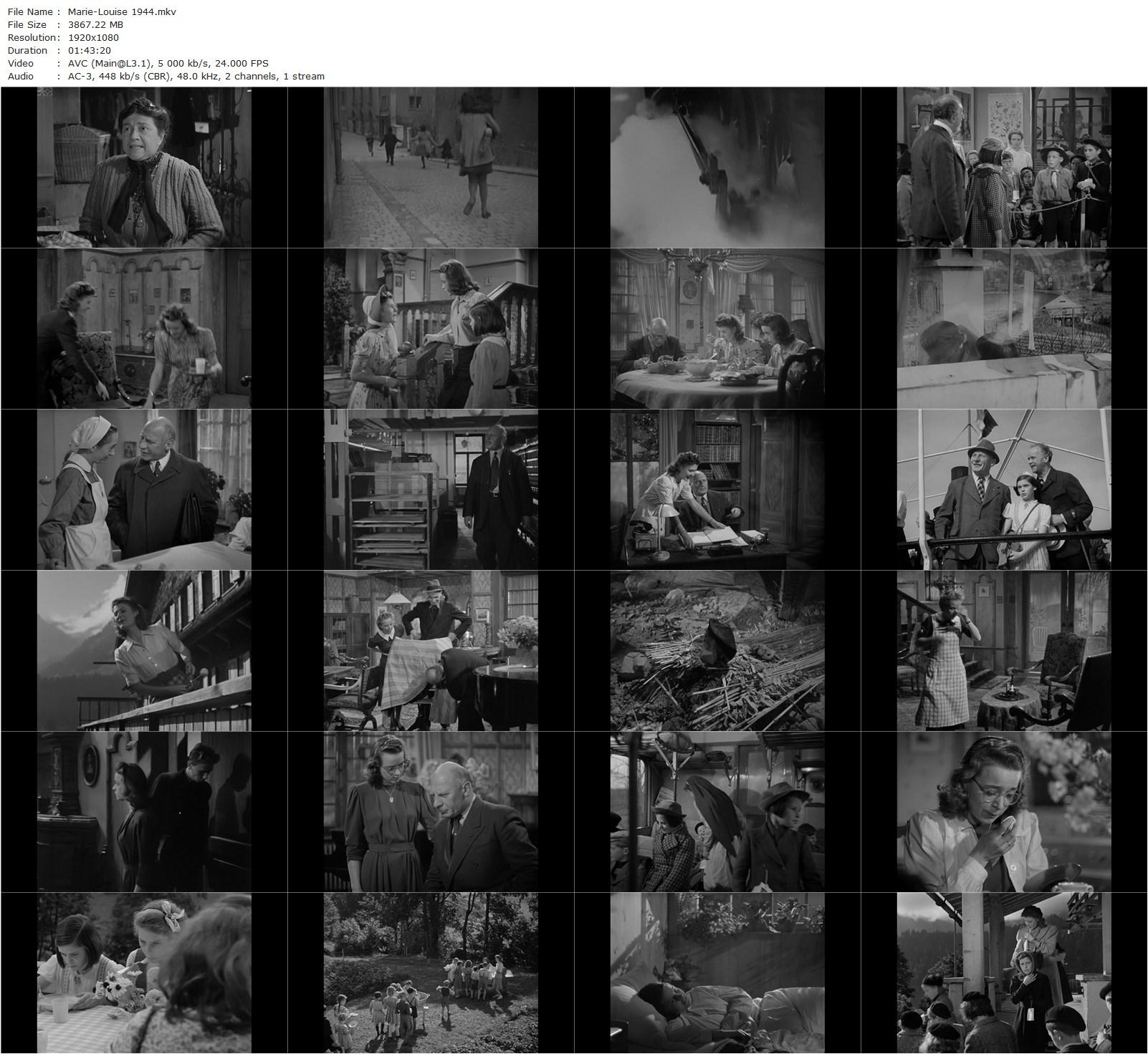 Marie-Louise (1944) Leopold Lindtberg, Hermann Haller, Josiane Hegg, Germaine Tournier, Heinrich Gretler-poster