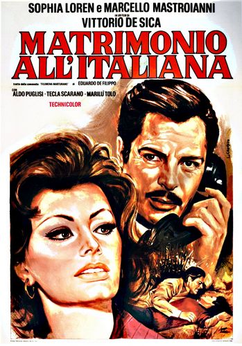 Marriage Italian Style AKA Matrimonio all’italiana (1964) Vittorio De Sica, Sophia Loren, Marcello Mastroianni, Aldo Puglisi