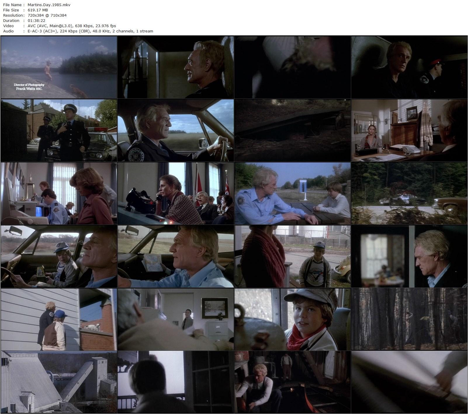 Martin’s Day (1985) Alan Gibson, Richard Harris, Lindsay Wagner, James Coburn-poster