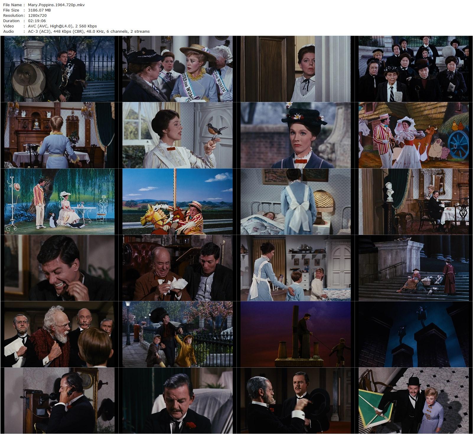 Mary Poppins (1964) Robert Stevenson, Julie Andrews, Dick Van Dyke, David Tomlinson-poster