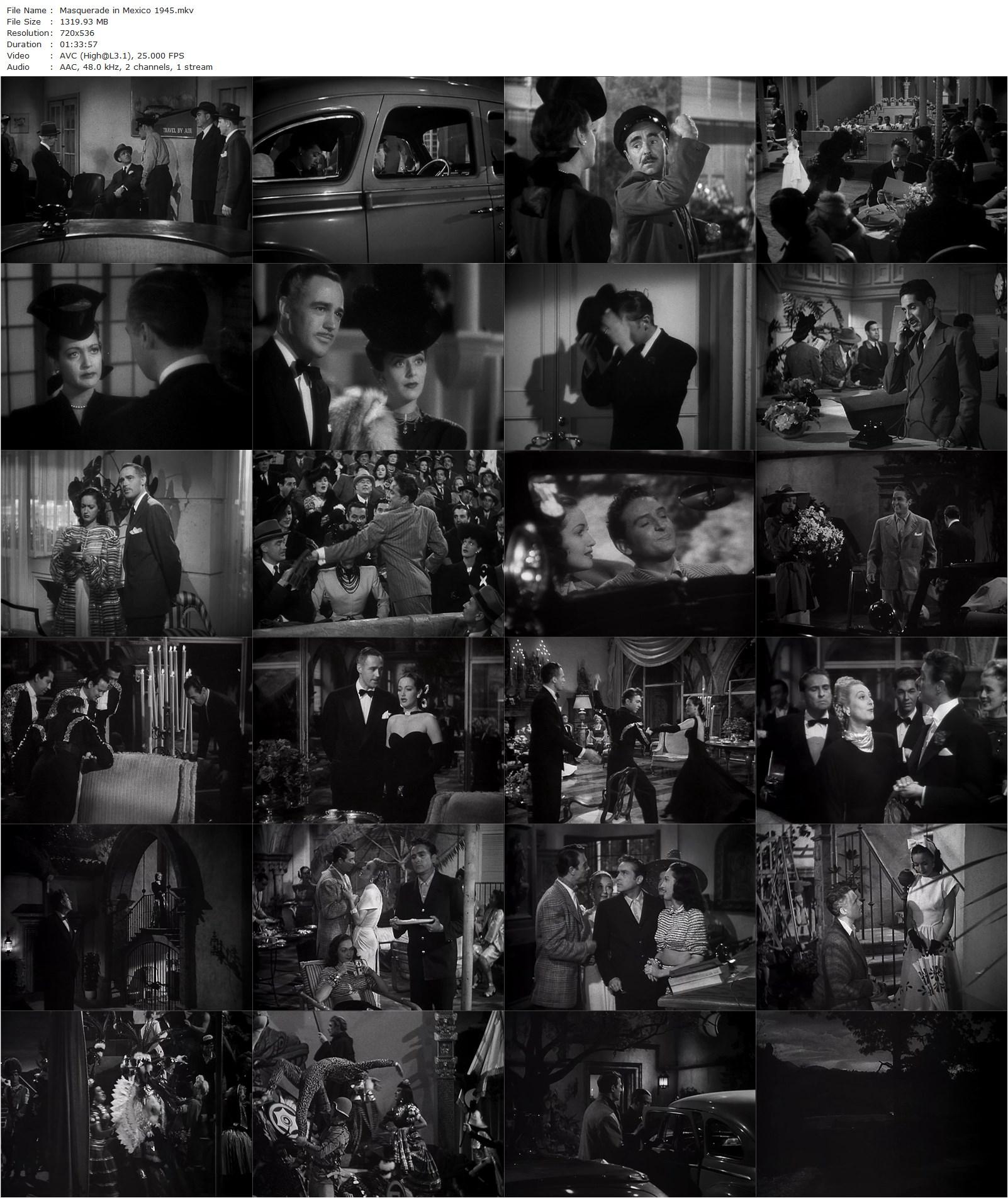 Masquerade in Mexico (1945) Mitchell Leisen, Dorothy Lamour, Arturo de Córdova, Patric Knowles-poster