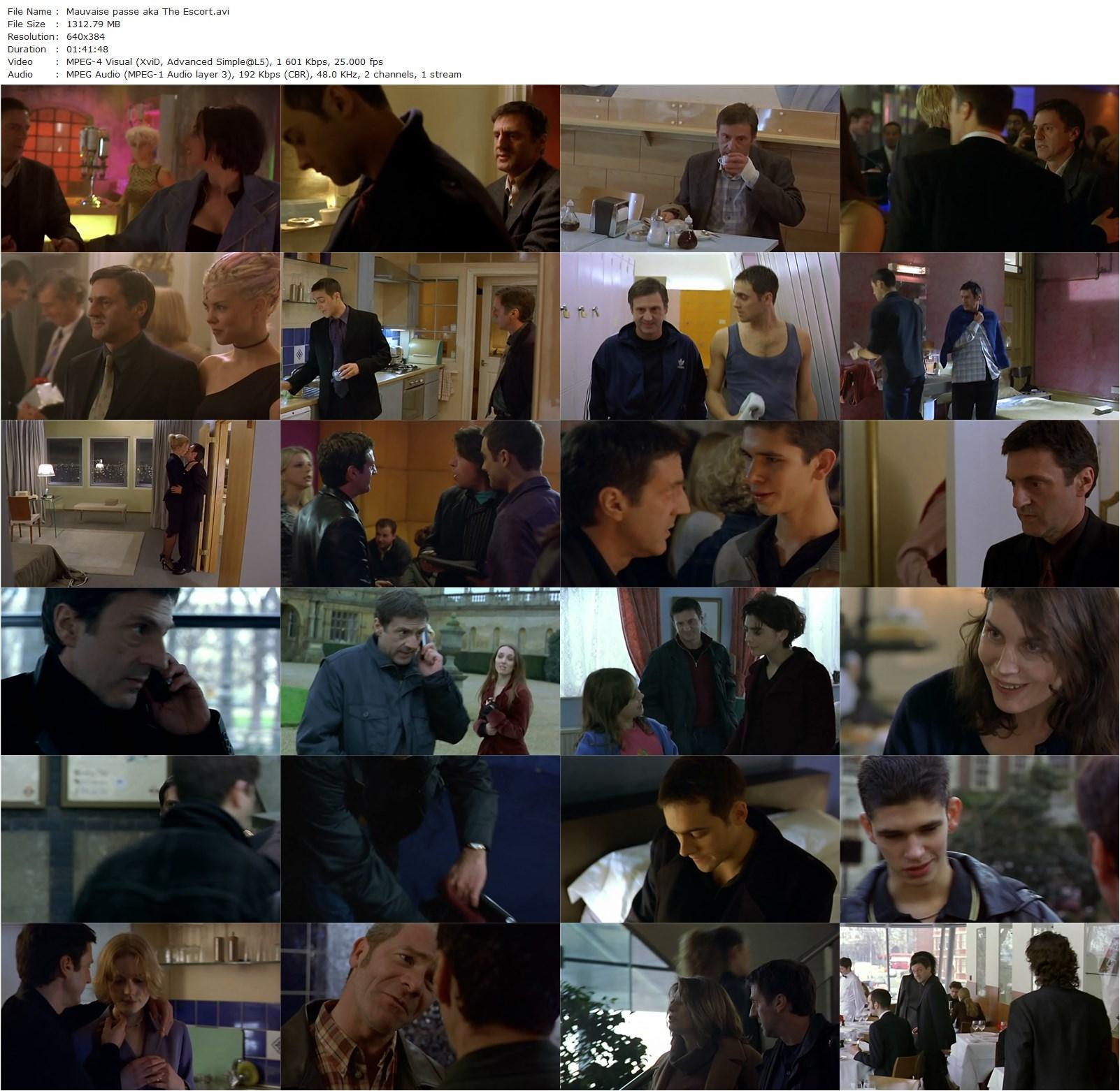 The Escort (1999) Michel Blanc, Daniel Auteuil, Stuart Townsend, Liza Walker-poster