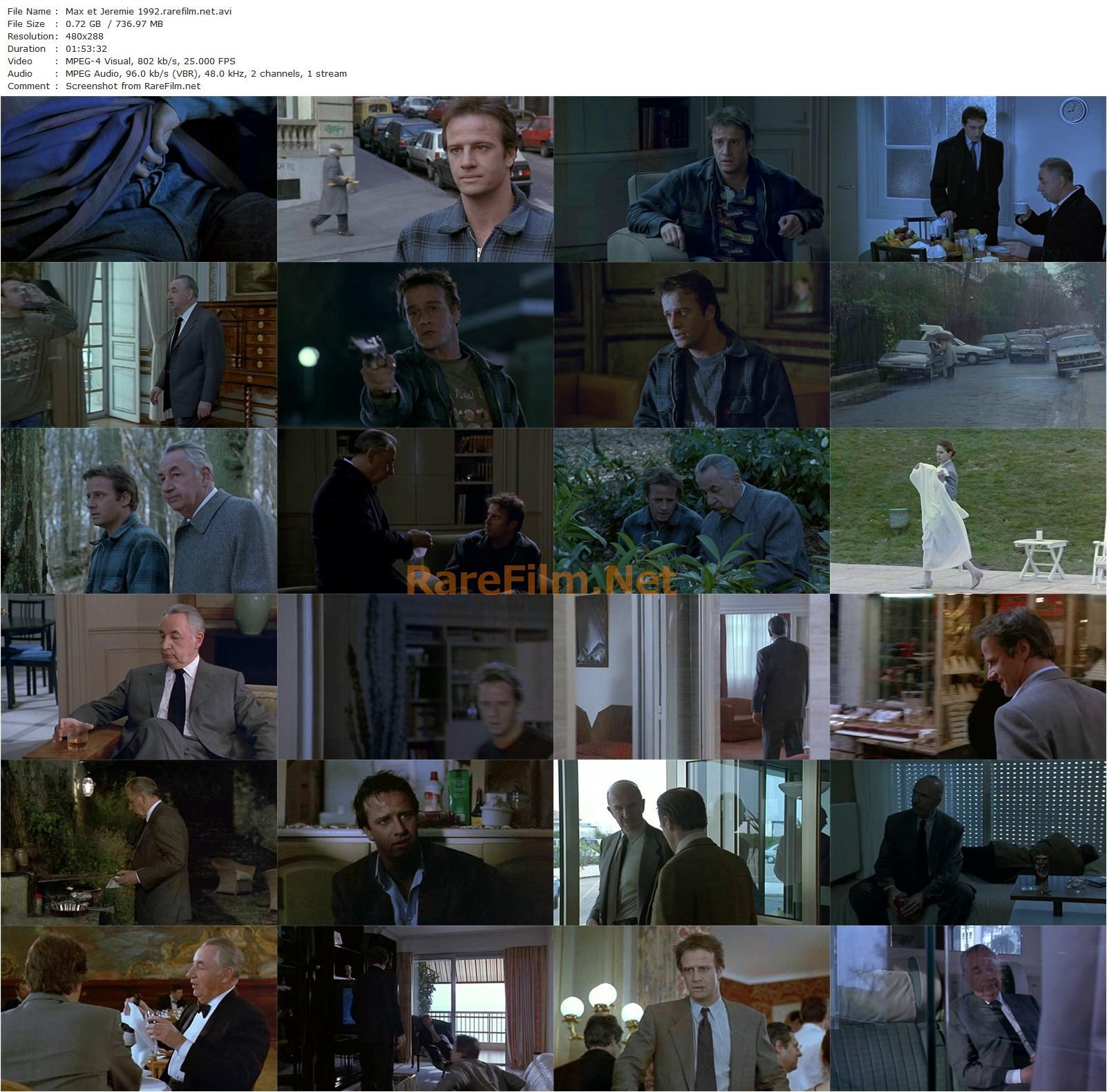 Max & Jeremie (1992) Claire Devers, Philippe Noiret, Christopher Lambert, Jean-Pierre Marielle-poster