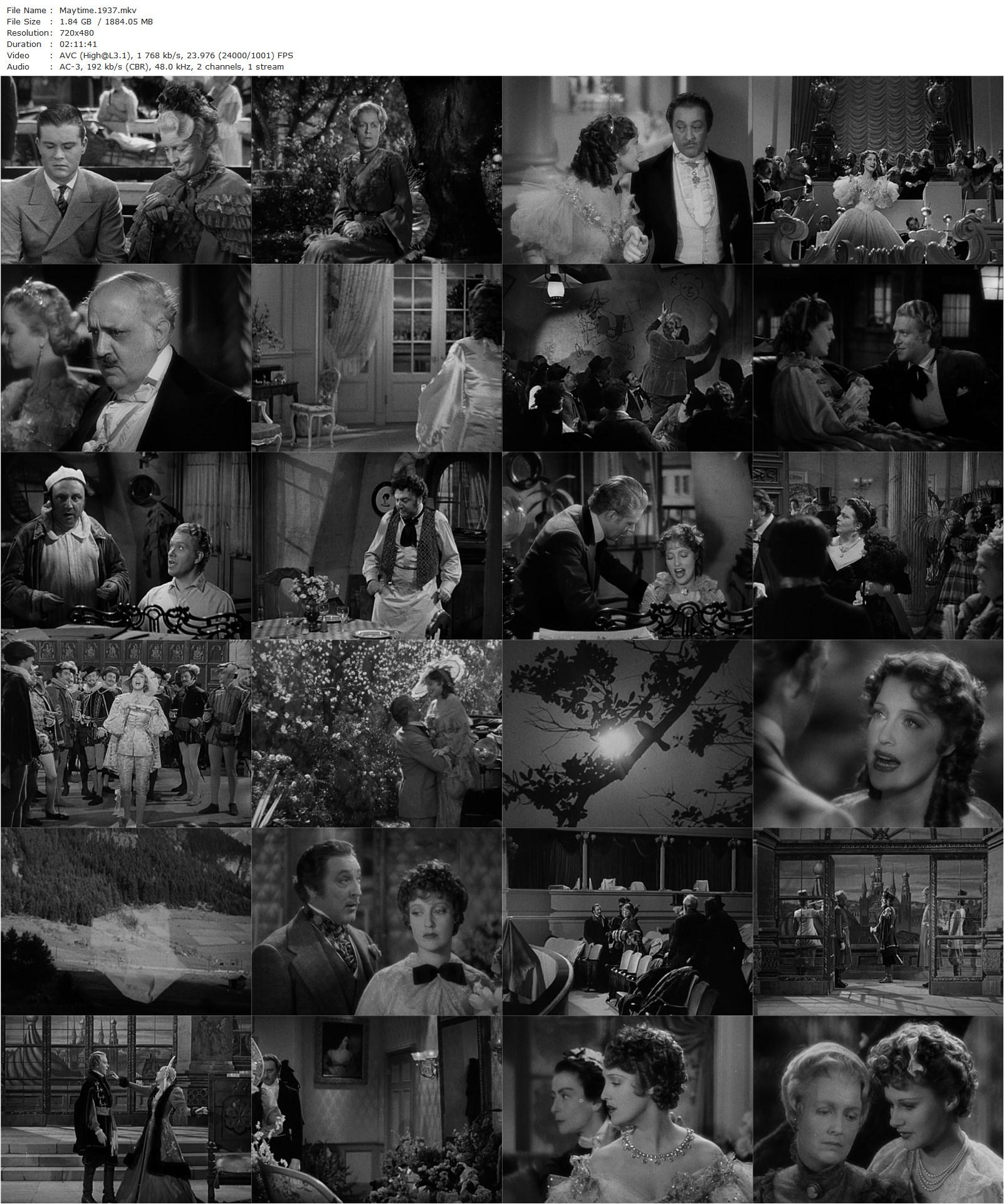 Maytime (1937) Robert Z. Leonard, Jeanette MacDonald, Nelson Eddy, John Barrymore-poster