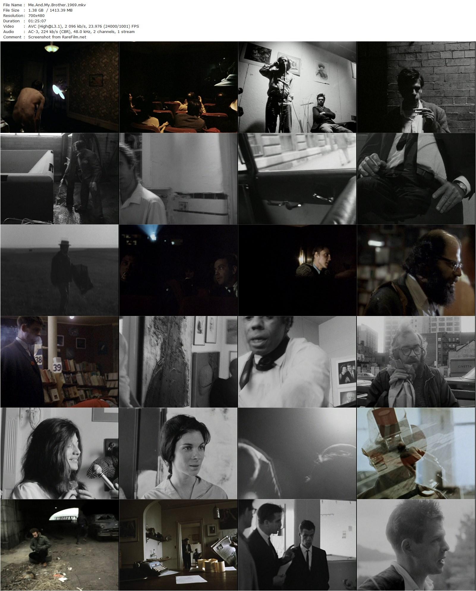 Me and My Brother (1968) Robert Frank, Julius Orlovsky, Peter Orlovsky, John Coe-poster