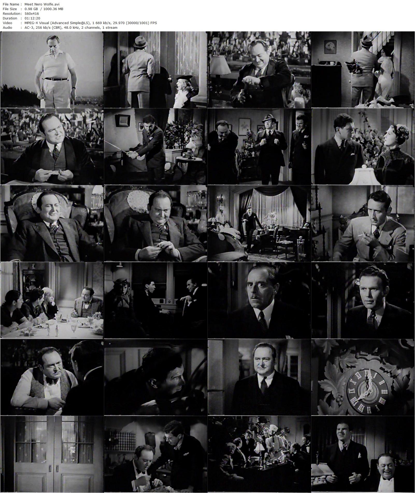 Meet Nero Wolfe (1936) Herbert J. Biberman, Edward Arnold, Lionel Stander, Joan Perry-poster