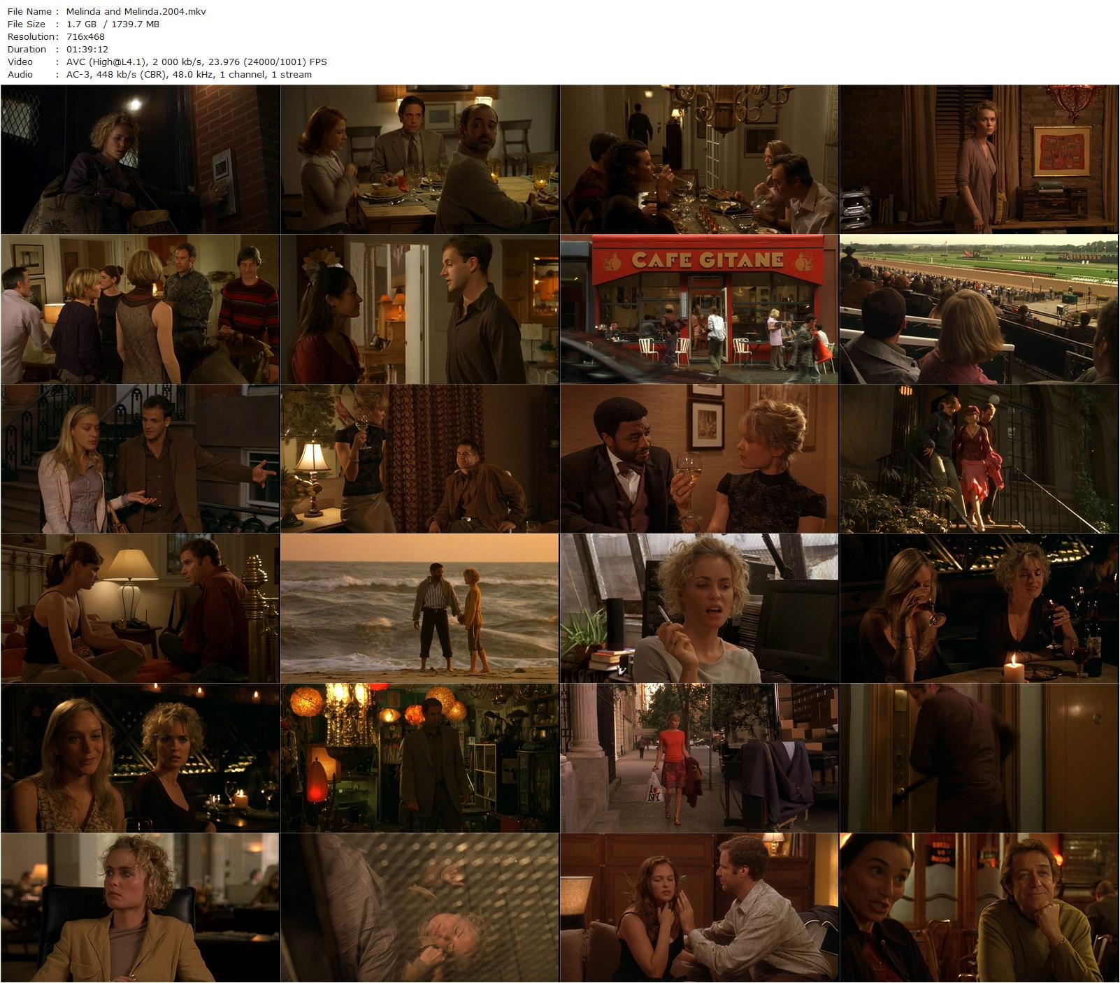 Melinda and Melinda (2004) Woody Allen, Will Ferrell, Vinessa Shaw, Chiwetel Ejiofor-poster