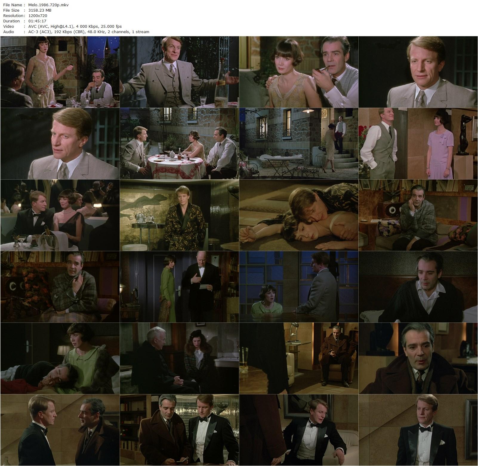 Mélo (1986) Alain Resnais, Sabine Azéma, Fanny Ardant, Pierre Arditi-poster