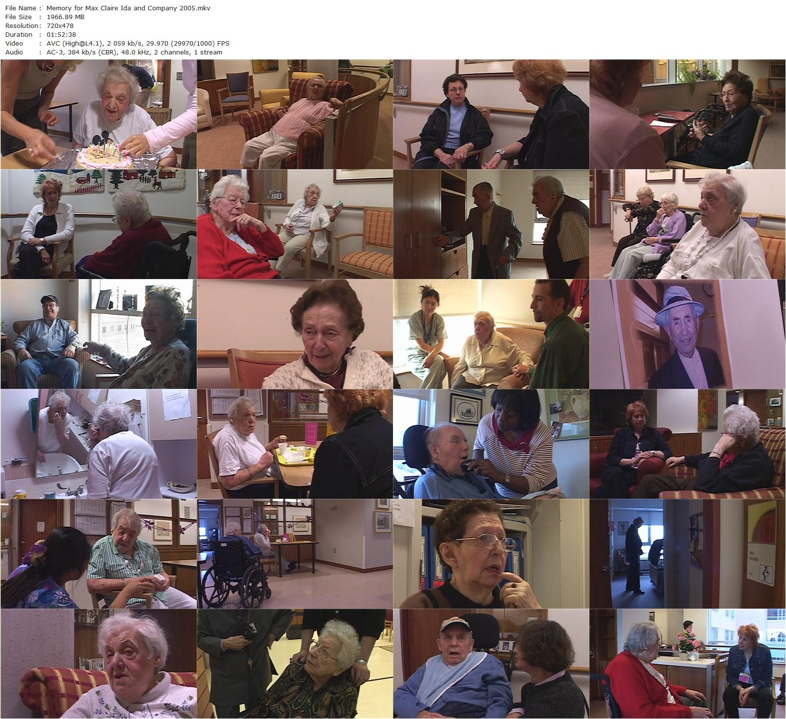 Memory for Max, Claire, Ida and Company (2005) Allan King, Claire Mandell, Sherry Mandell, Jeff Glickman-poster