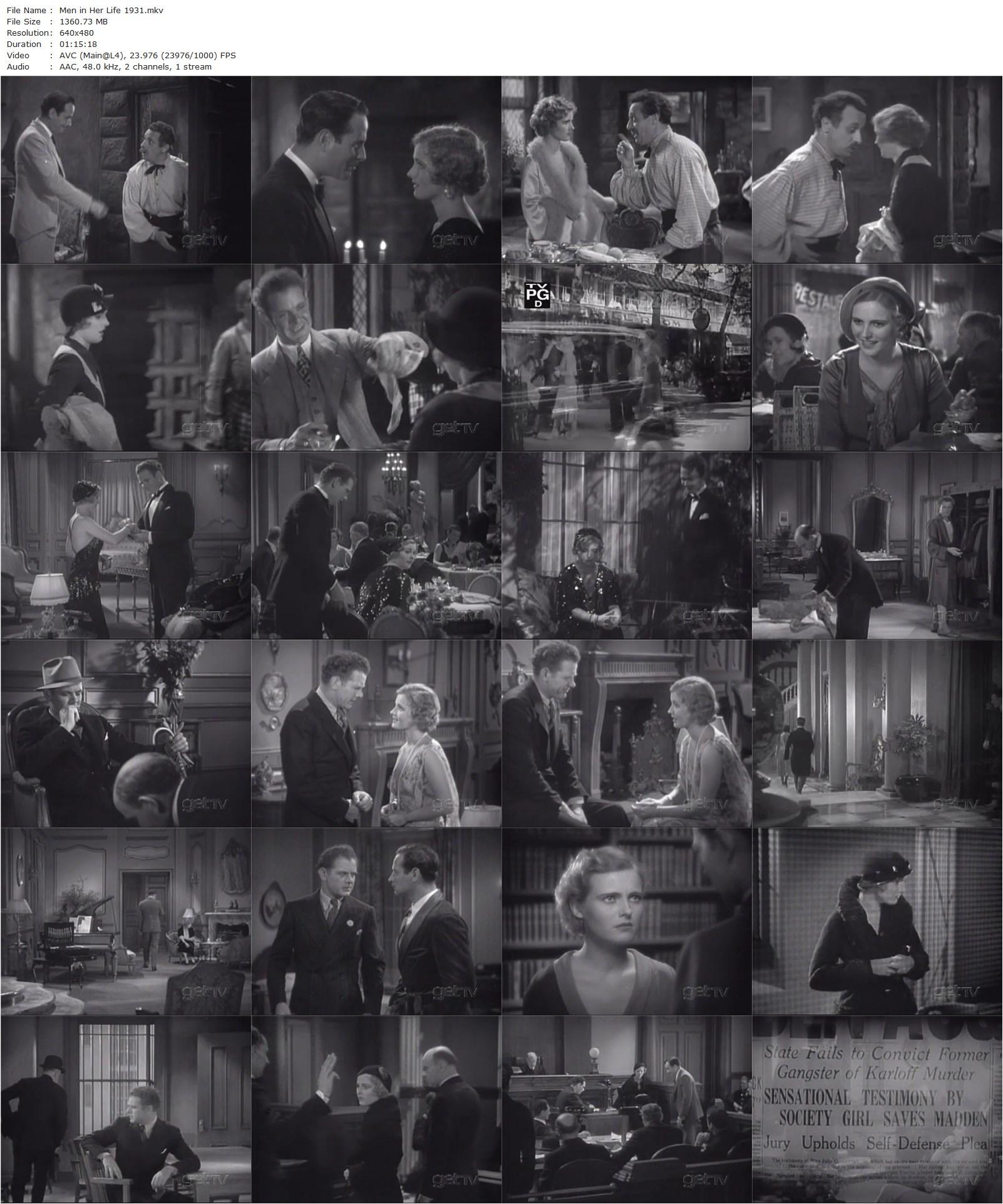 Men in Her Life (1931) William Beaudine, Lois Moran, Charles Bickford, Victor Varconi-poster