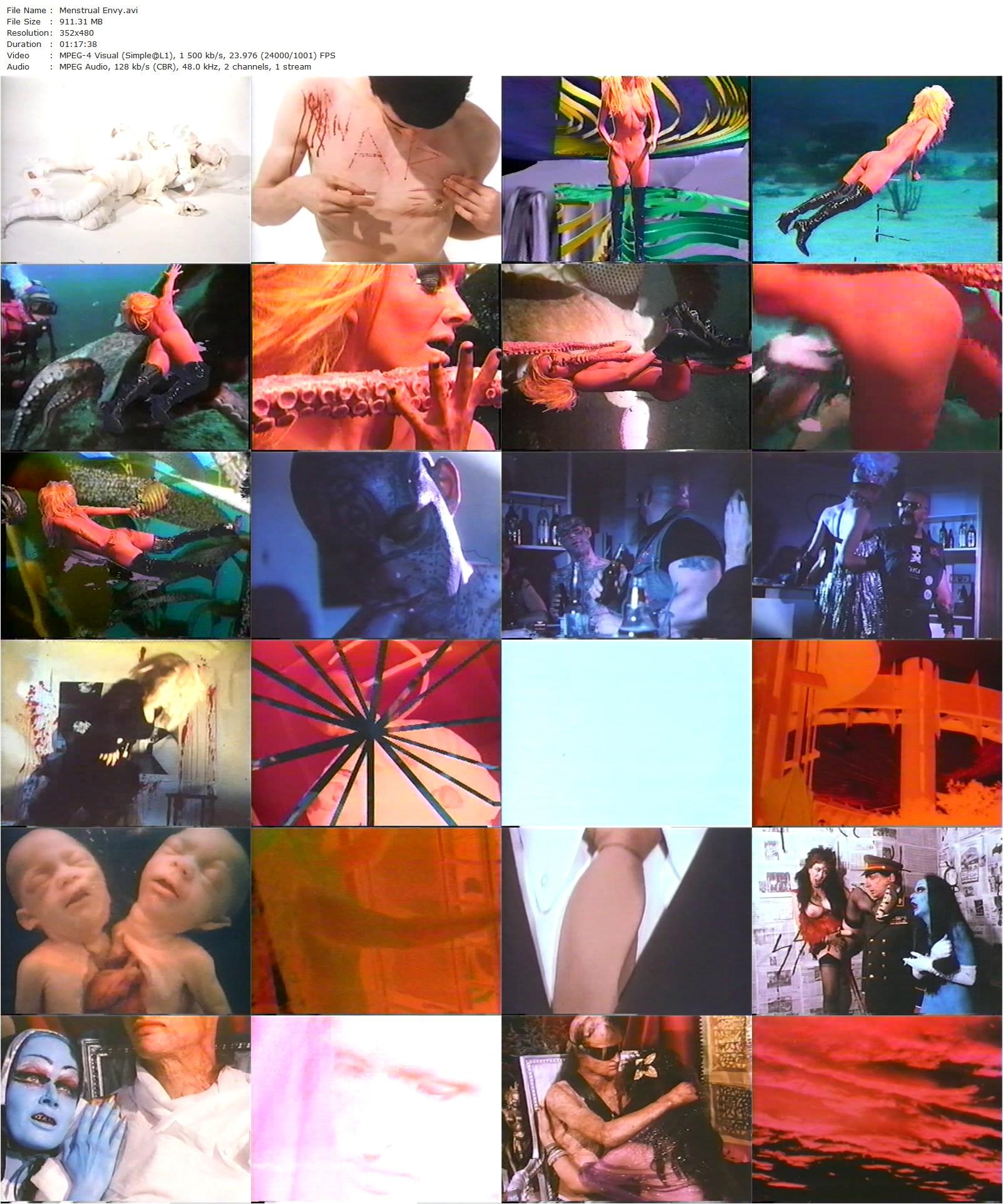 War Is Menstrual Envy (1992) Nick Zedd, Kembra Pfahler, Annie Sprinkle, Steven Oddo-poster