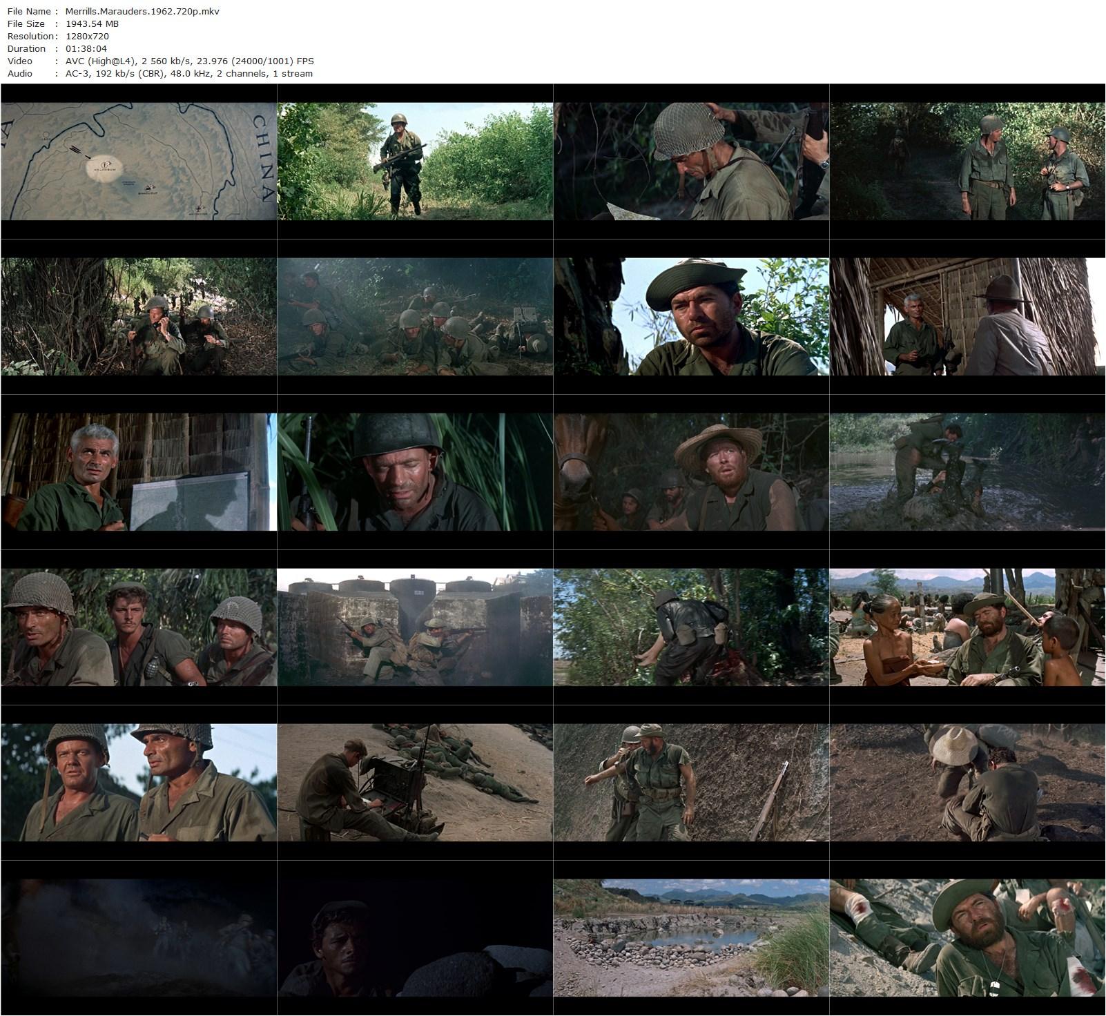 Merrill’s Marauders (1962) Samuel Fuller, Jeff Chandler, Ty Hardin, Peter Brown-poster