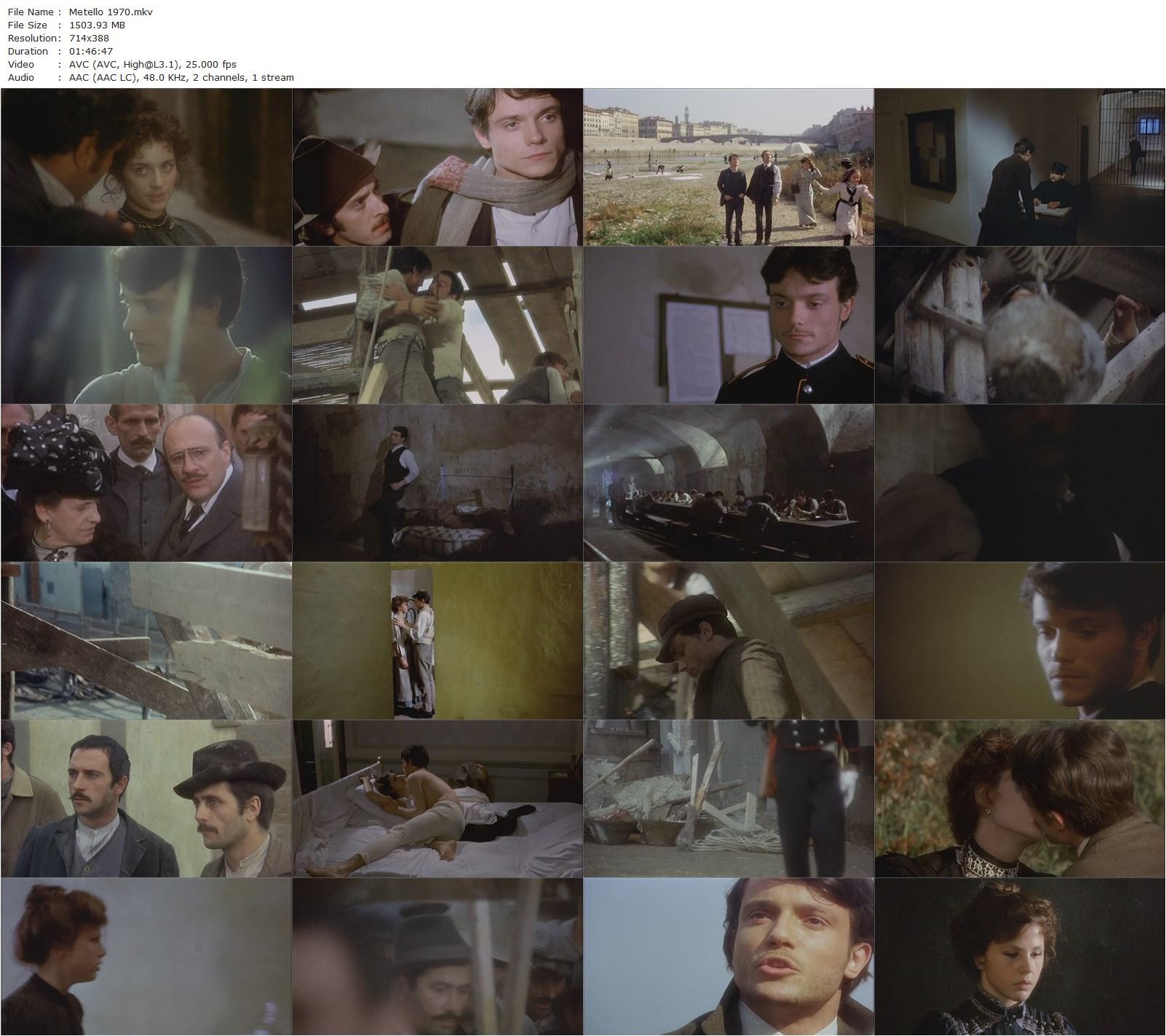 Metello (1970) Mauro Bolognini, Massimo Ranieri, Ottavia Piccolo, Frank Wolff-poster