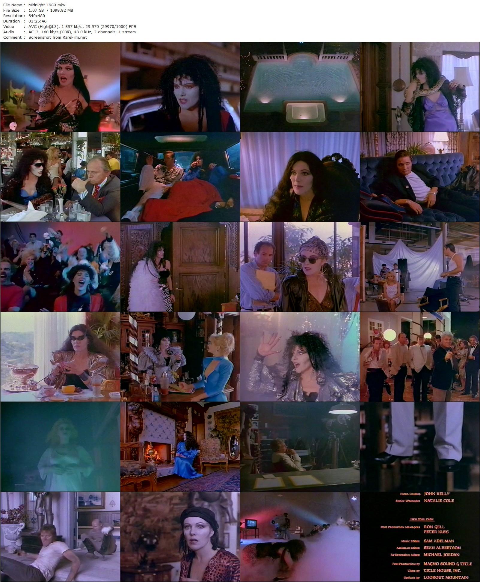 Midnight (1988) Norman Thaddeus Vane, Lynn Redgrave, Tony Curtis, Steve Parrish-poster