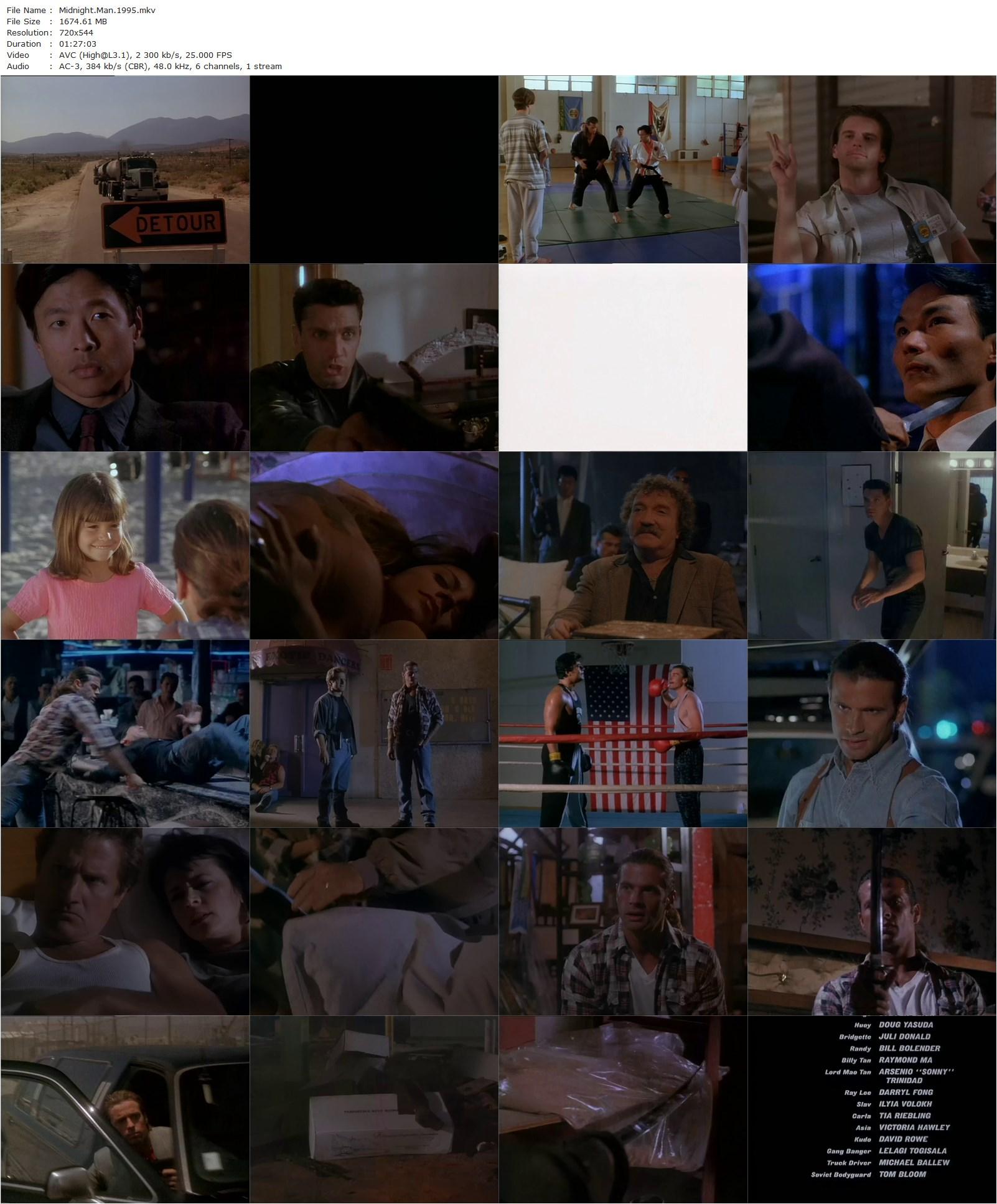 Midnight Man (1995) John Weidner, Lorenzo Lamas, James Lew, Mako-poster