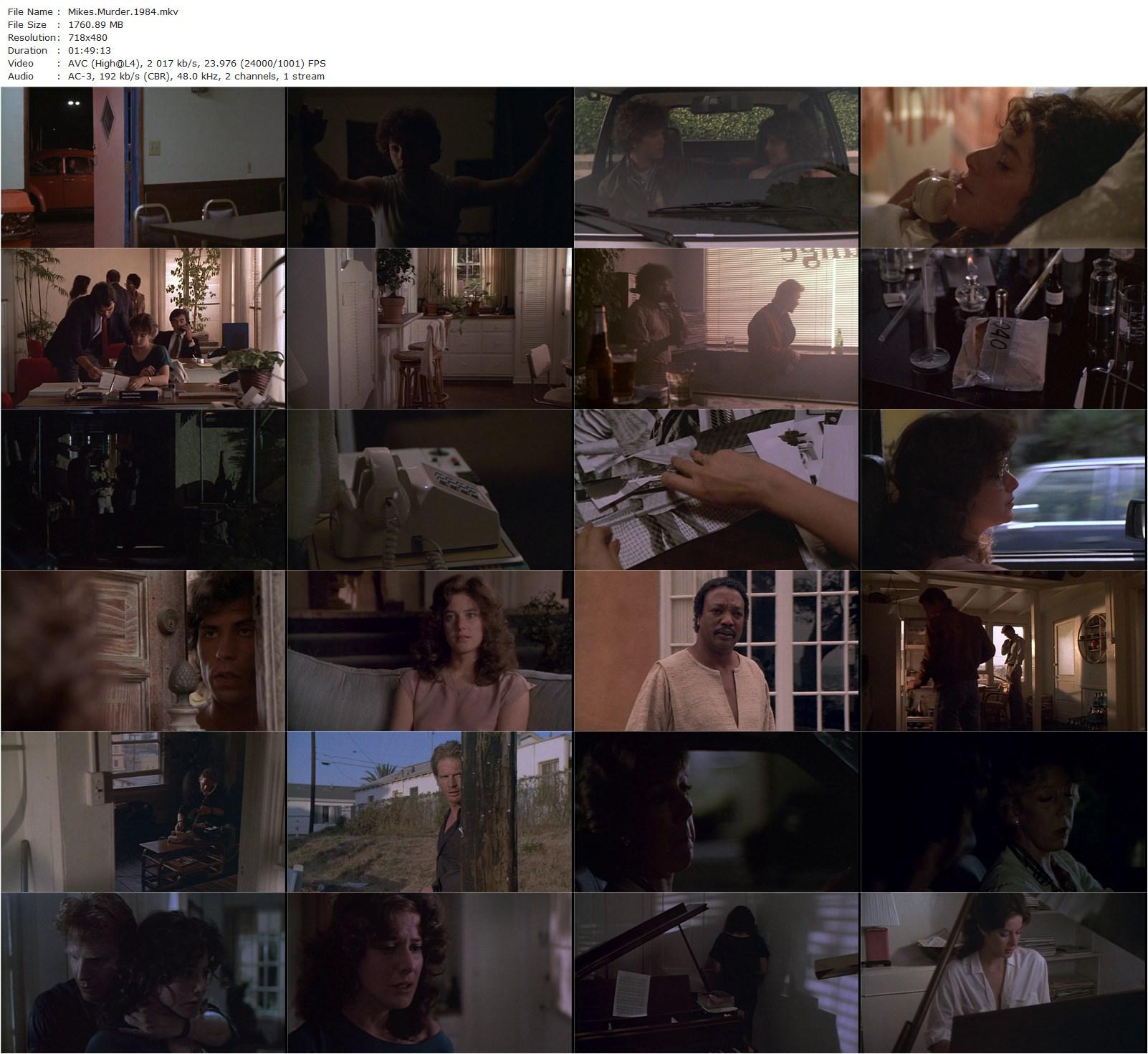 Mike’s Murder (1984) James Bridges, Debra Winger, Mark Keyloun, Darrell Larson-poster