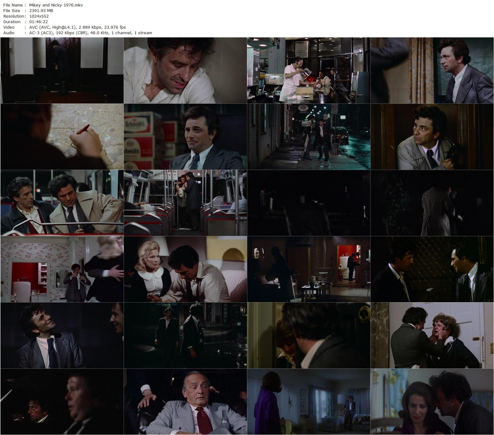 Mikey and Nicky (1976) Elaine May, Peter Falk, John Cassavetes, Ned Beatty-poster