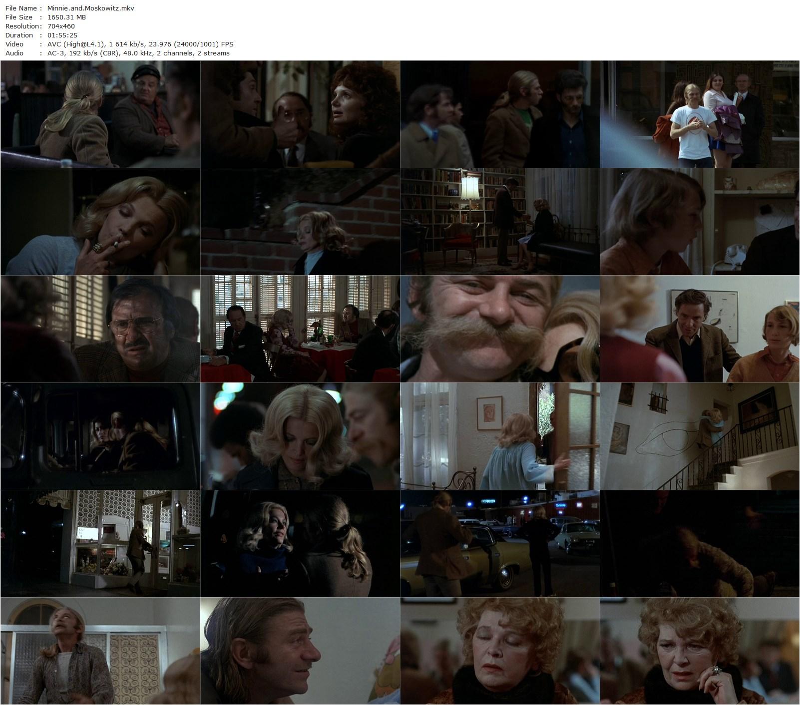 Minnie and Moskowitz (1971) John Cassavetes, Gena Rowlands, Seymour Cassel, Val Avery-poster