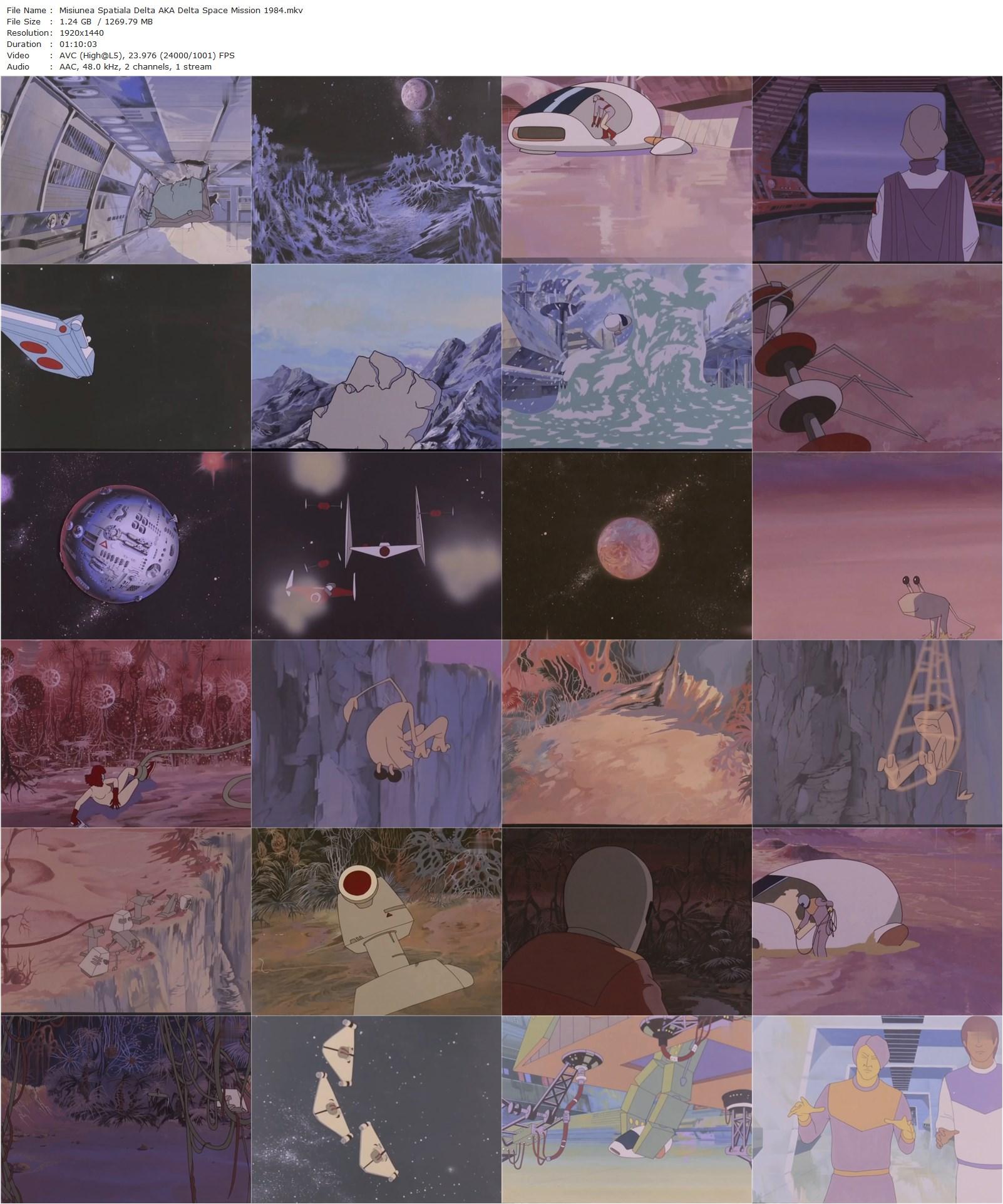 Delta Space Mission AKA Misiunea spatialã Delta (1984) Calin Cazan, Mircea Toia, Victor Antonescu, Mirela Gorea, Marcel Iures, Dan Condurache-poster