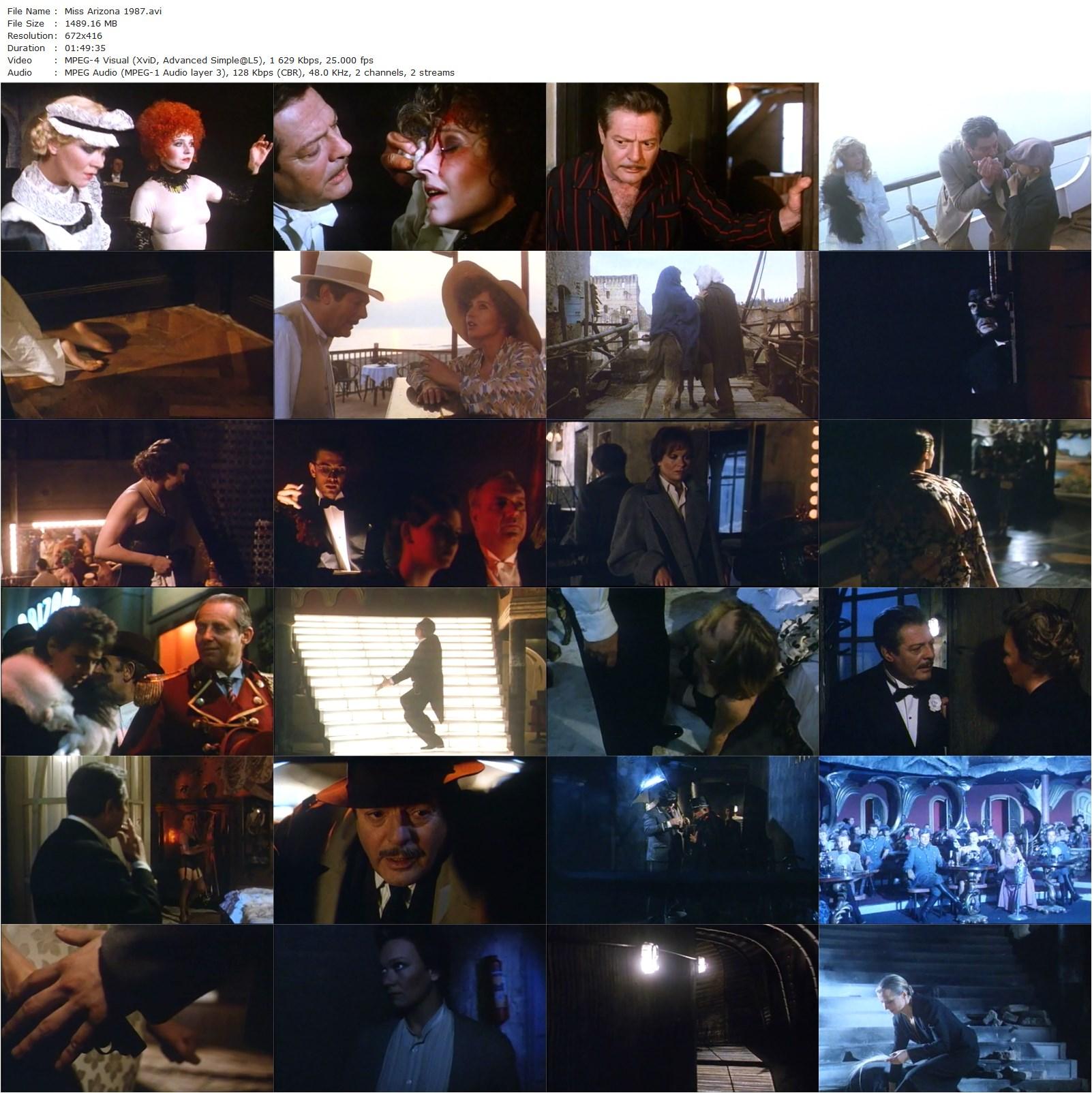 Miss Arizona (1988) Pál Sándor, Marcello Mastroianni, Gyula Szabó, Hanna Schygulla-poster