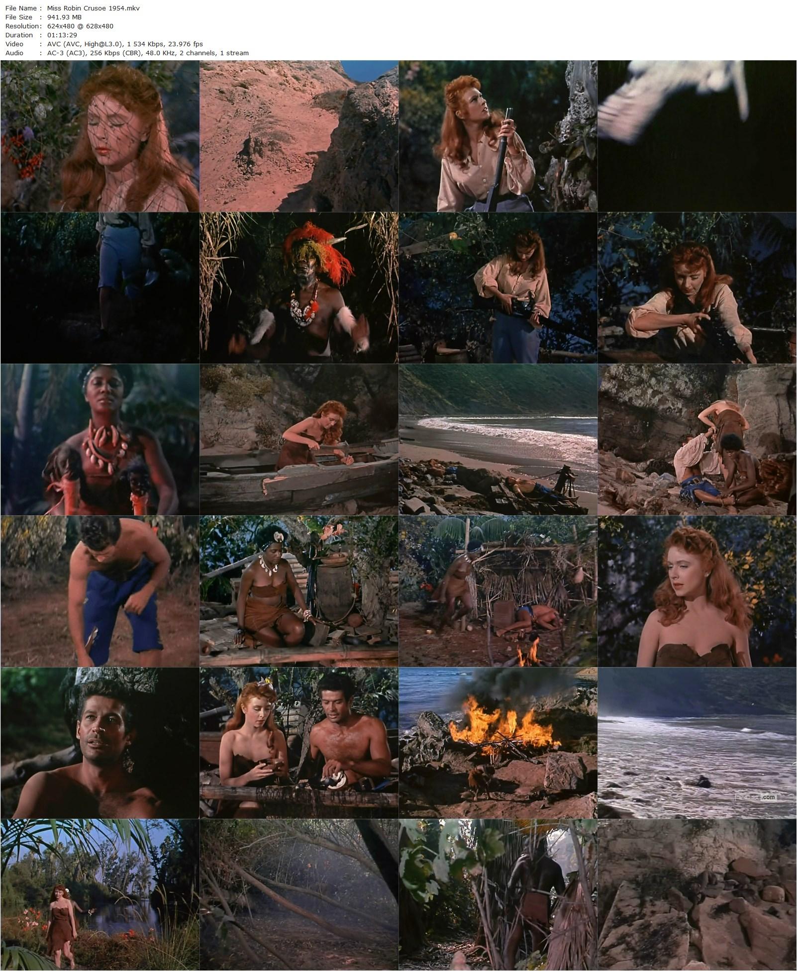 Miss Robin Crusoe (1954) Eugene Frenke, Amanda Blake, George Nader, Rosalind Hayes-poster