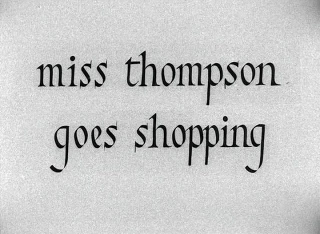 David Gladwell – Miss Thompson Goes Shopping (1958)