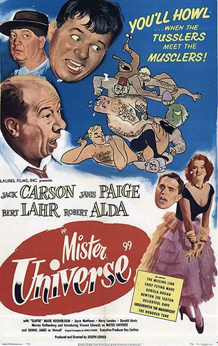 Mister Universe (1951) Joseph Lerner, Jack Carson, Janis Paige, Vince Edwards