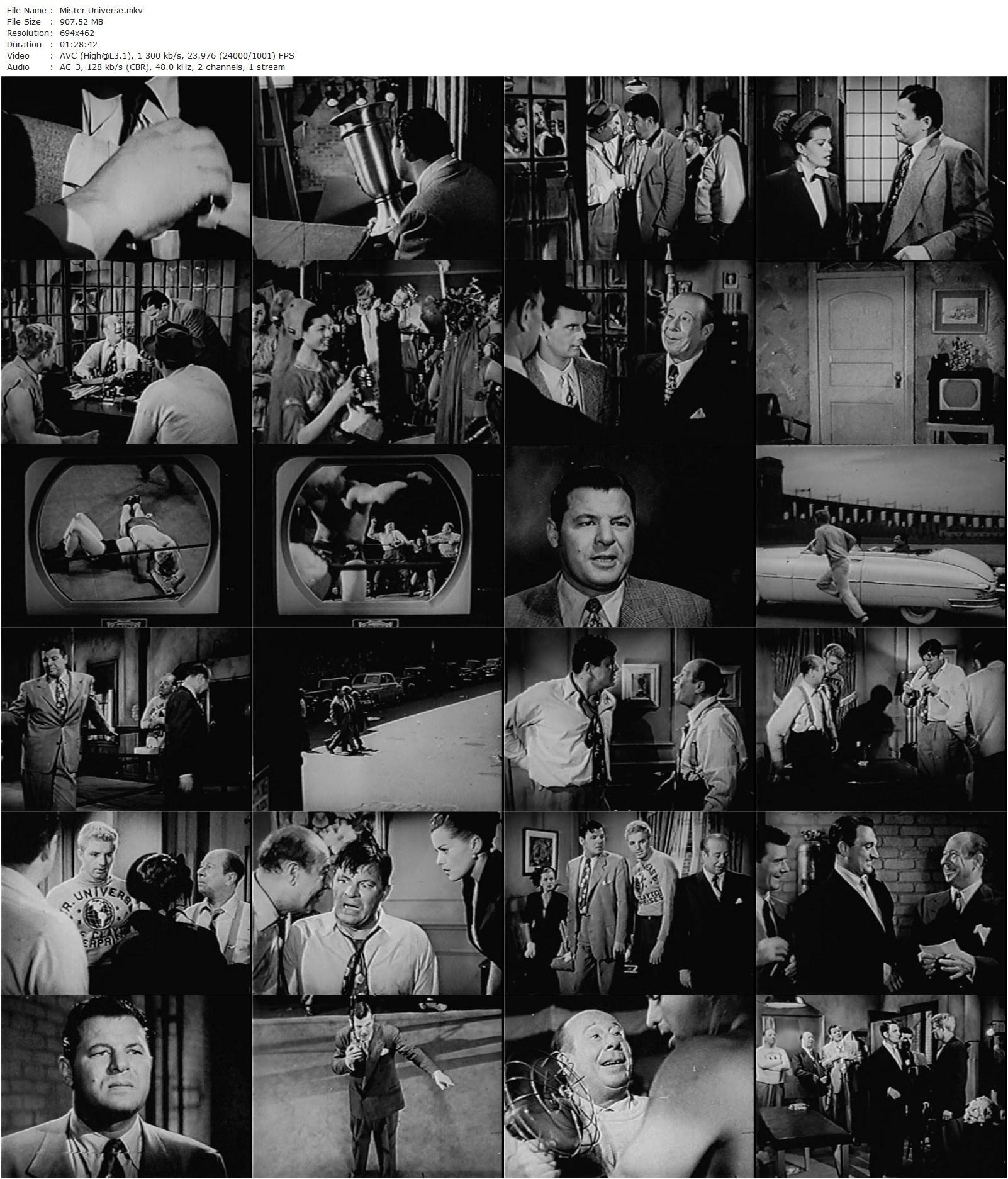 Mister Universe (1951) Joseph Lerner, Jack Carson, Janis Paige, Vince Edwards-poster