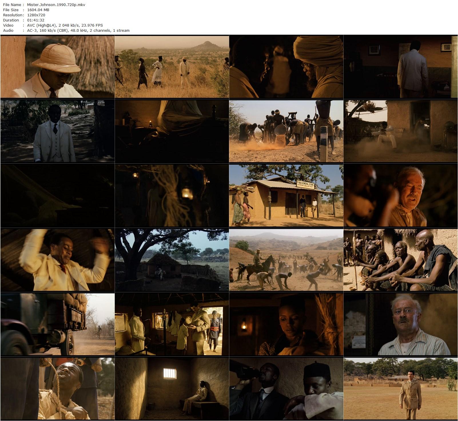 Mister Johnson (1990) Bruce Beresford, Pierce Brosnan, Edward Woodward, Maynard Eziashi-poster