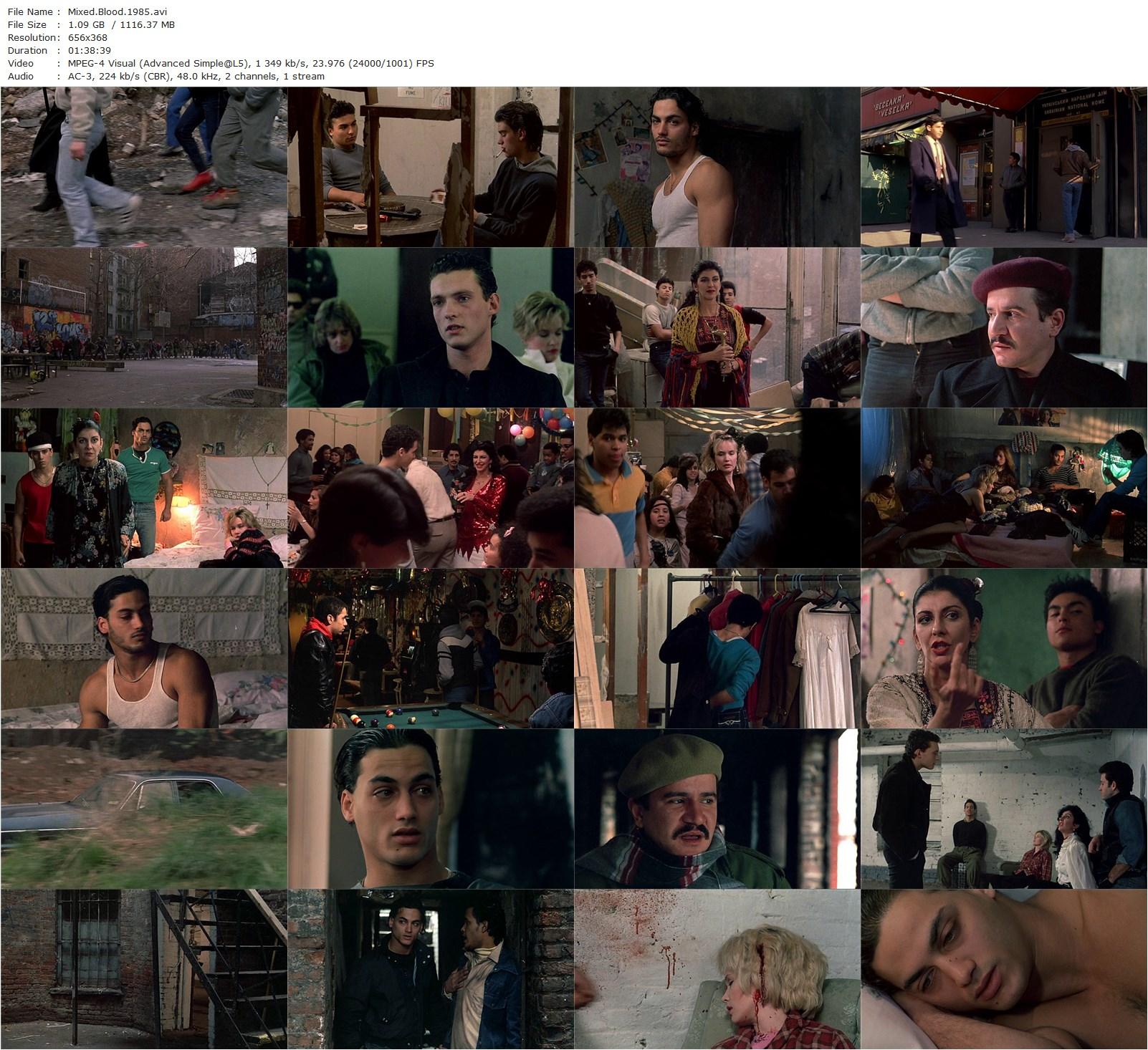 Mixed Blood (1984) Paul Morrissey, Marília Pêra, Richard Ulacia, Linda Kerridge-poster