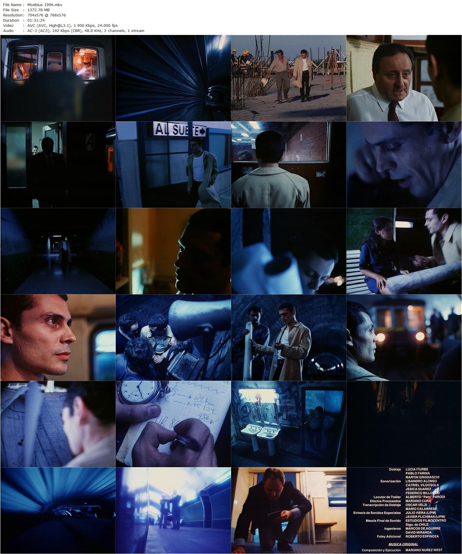 Moebius (1996) Gustavo Mosquera R., Guillermo Angelelli, Roberto Carnaghi, Annabella Levy-poster