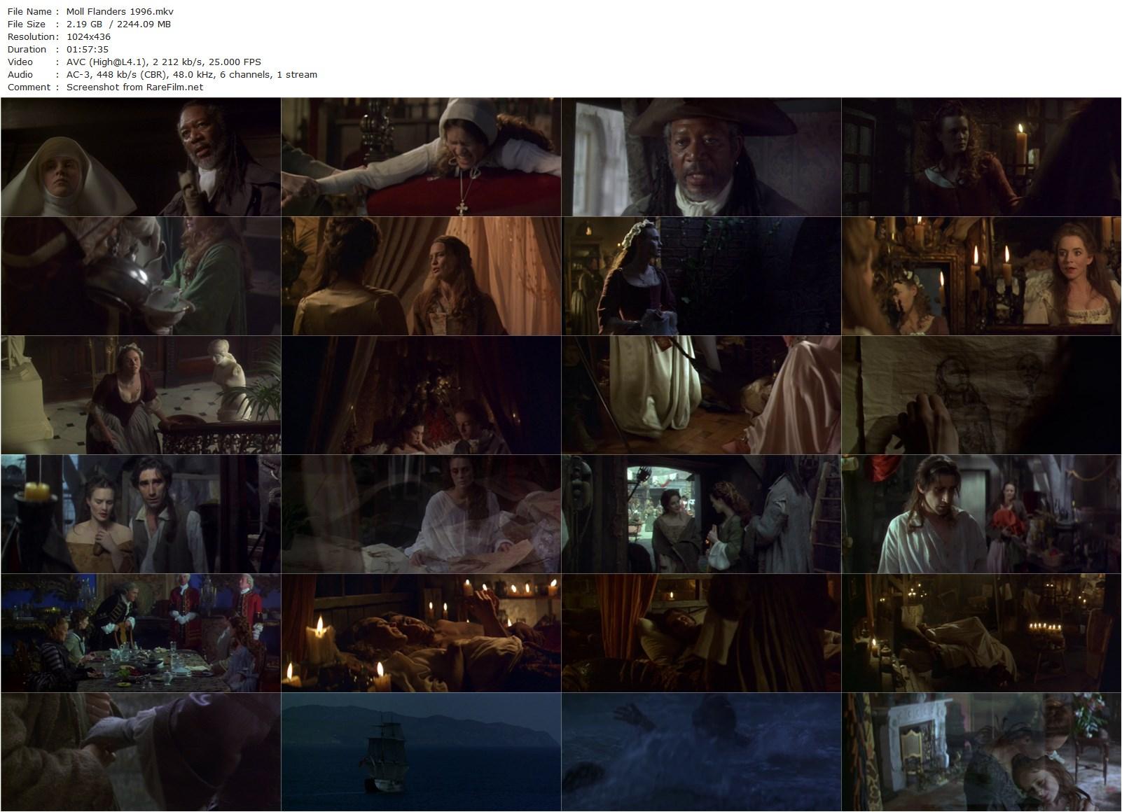 Moll Flanders (1996) Pen Densham, Robin Wright, Morgan Freeman, Stockard Channing-poster