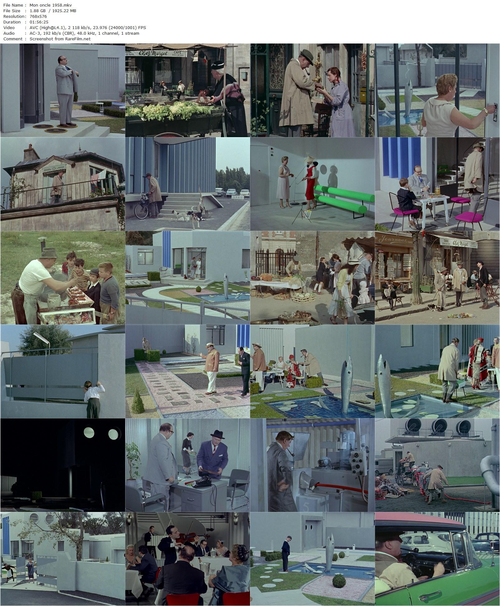 Mon oncle (1958) Jacques Tati-poster