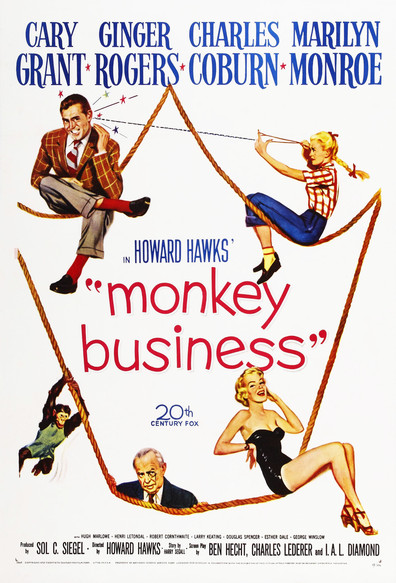 Monkey Business (1952) Howard Hawks, Cary Grant, Ginger Rogers, Marilyn Monroe
