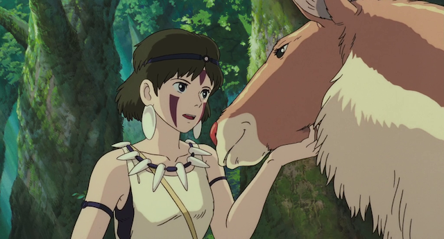 Hayao Miyazaki - Mononoke-hime AKA Princess Mononoke (1997)-poster