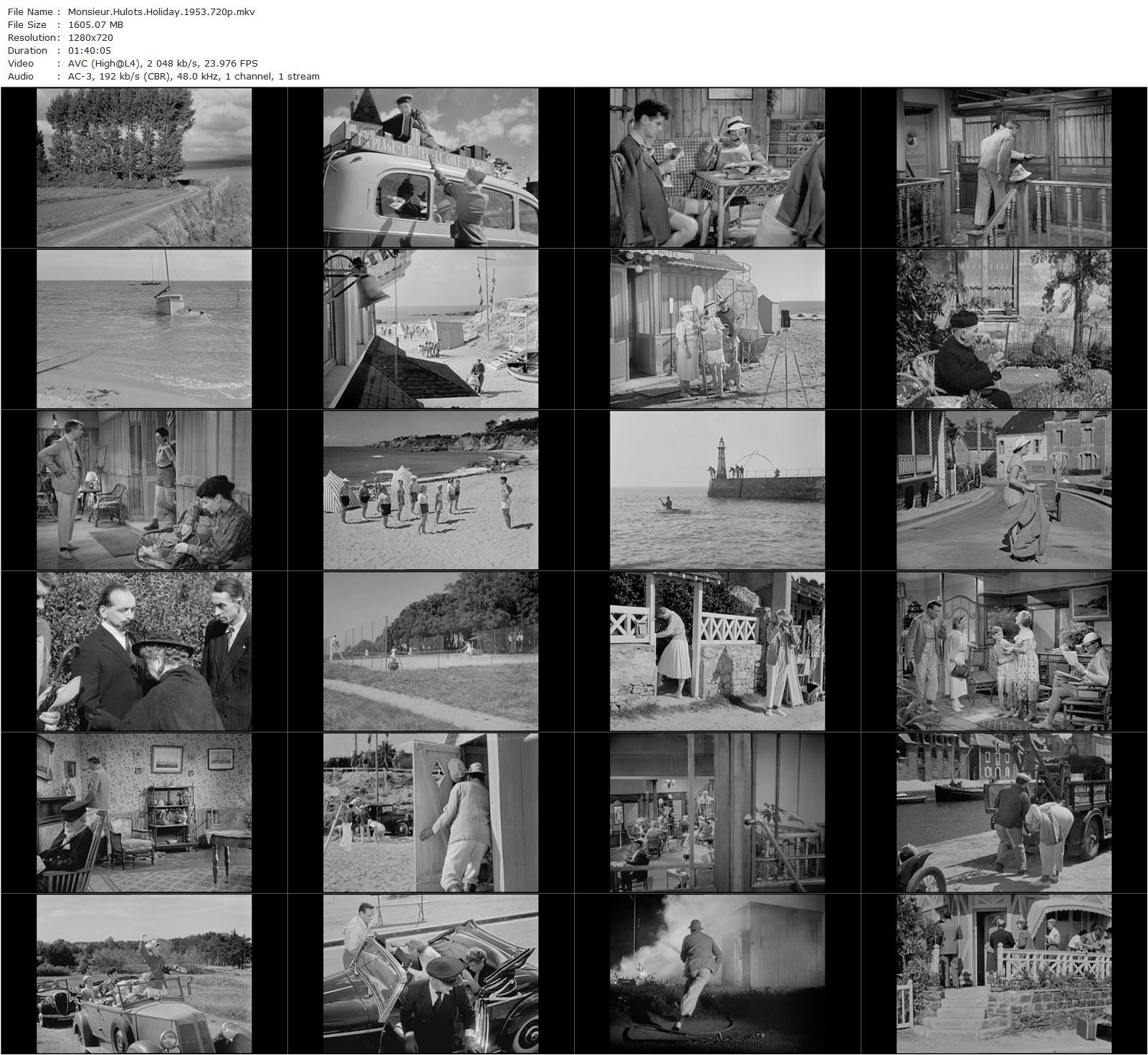 Monsieur Hulot’s Holiday AKA Les vacances de Monsieur Hulot (1953) Jacques Tati, Nathalie Pascaud, Micheline Rolla-poster