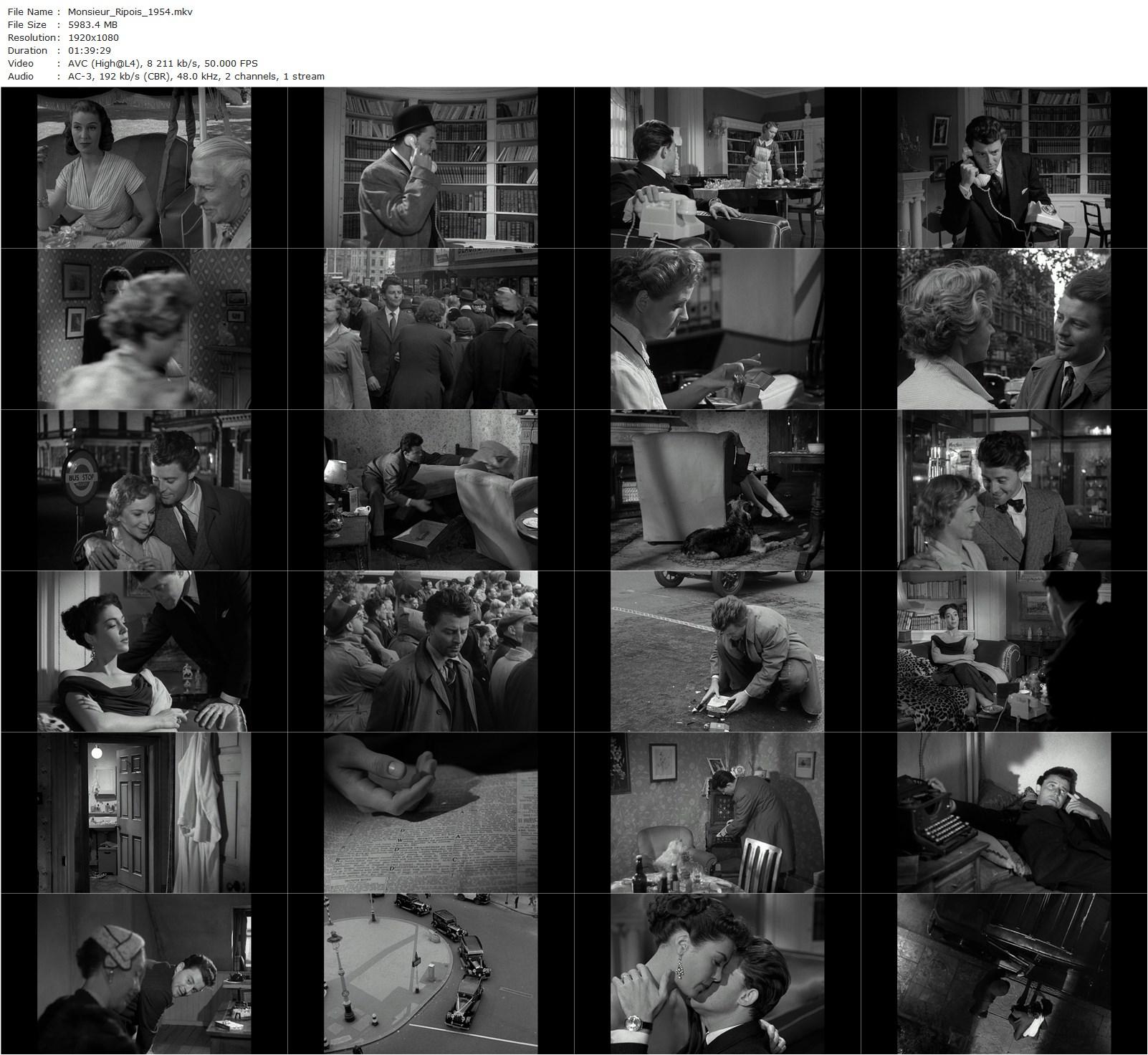 Lovers, Happy Lovers! AKA Monsieur Ripois (1954) René Clément, Gérard Philipe, Valerie Hobson, Joan Greenwood-poster