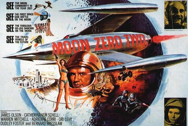 Moon Zero Two (1969) Roy Ward Baker, James Olson, Catherine Schell, Warren Mitchell, Crime, Sci-Fi
