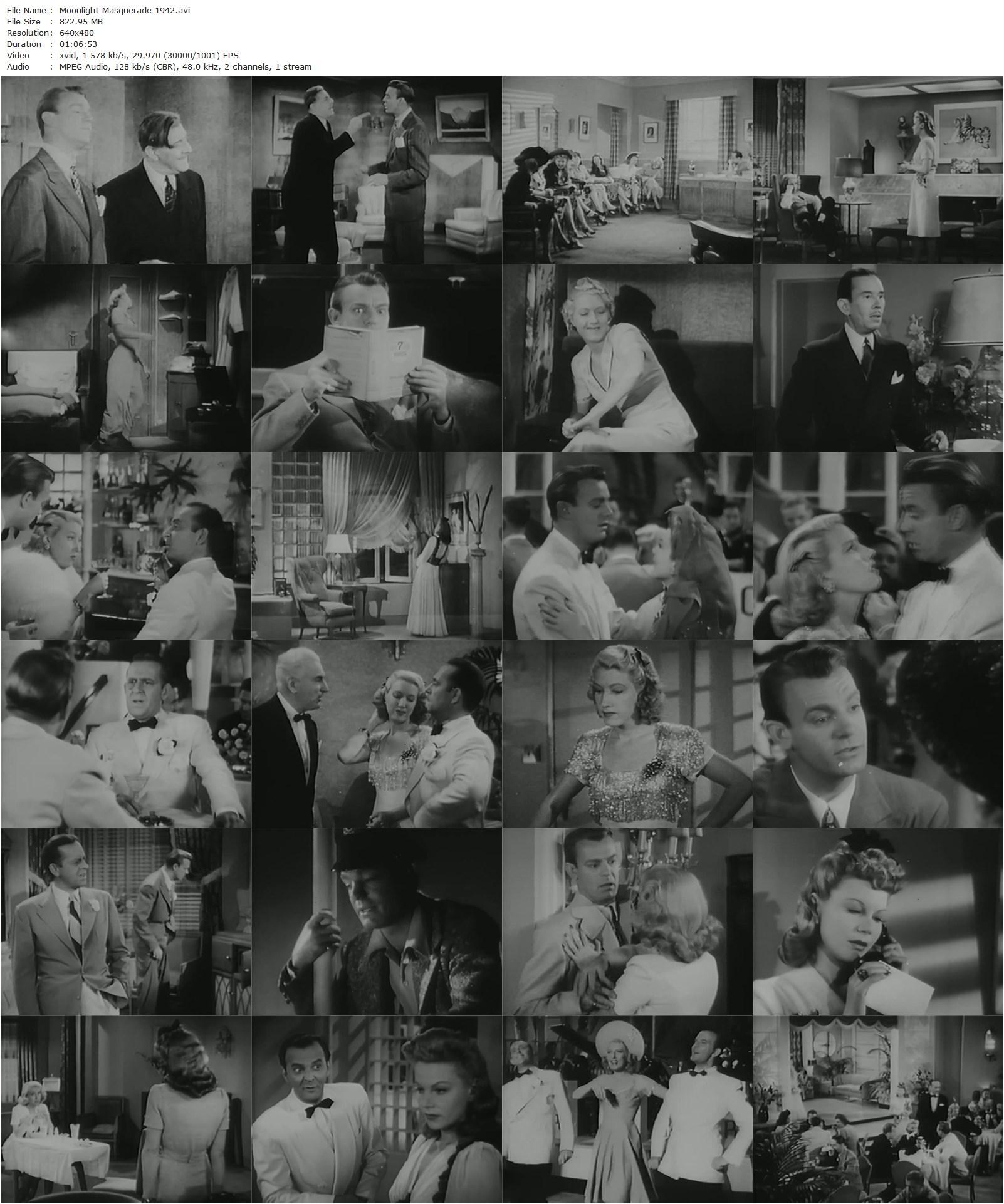 Moonlight Masquerade (1942) John H. Auer, Dennis O’Keefe, Jane Frazee, Betty Kean-poster