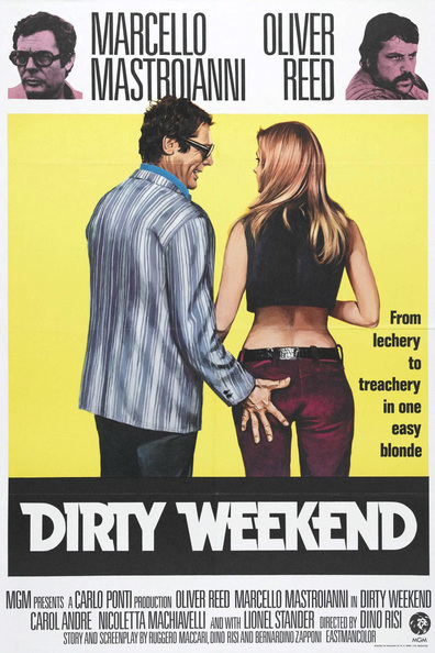Dirty Weekend (1973) Dino Risi, Marcello Mastroianni, Oliver Reed, Carole André