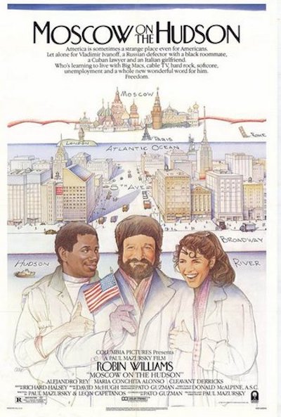 Moscow on the Hudson (1984) Paul Mazursky, Robin Williams, Maria Conchita Alonso, Cleavant Derricks, Comedy, Drama, Romance