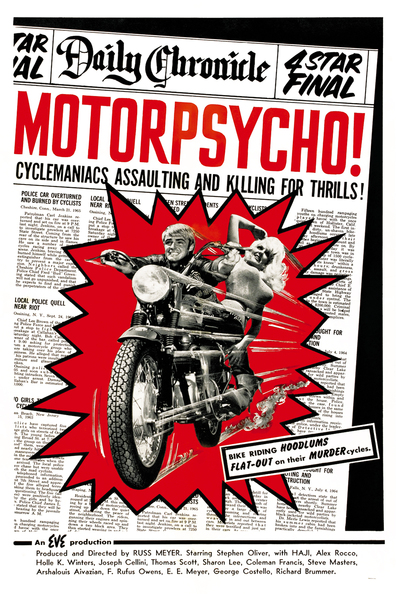 Motor Psycho! (1965) Russ Meyer, Haji, Alex Rocco, Steve Oliver